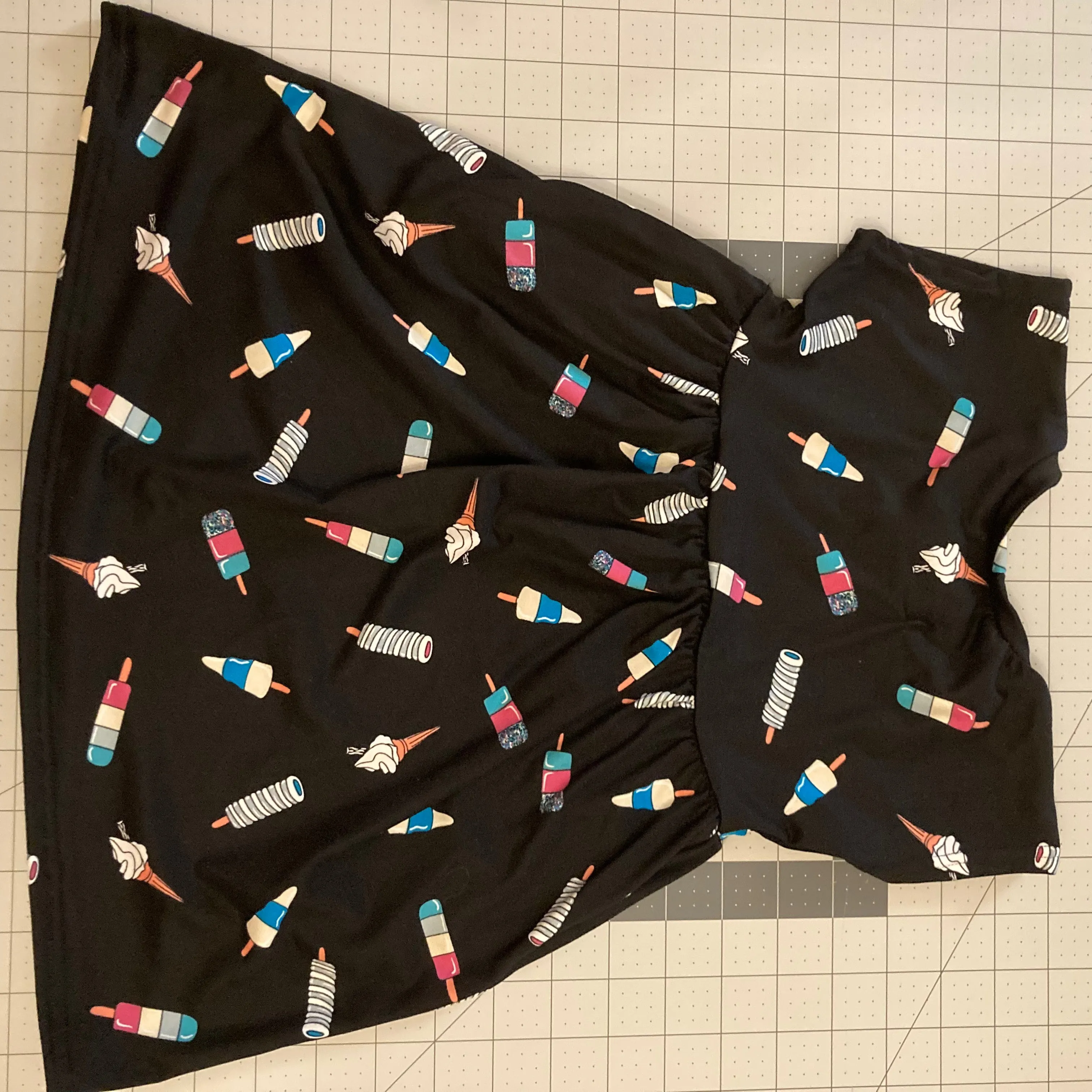 18-24 months Summer Treats on Black Dress