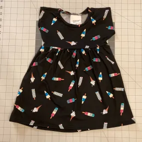 18-24 months Summer Treats on Black Dress