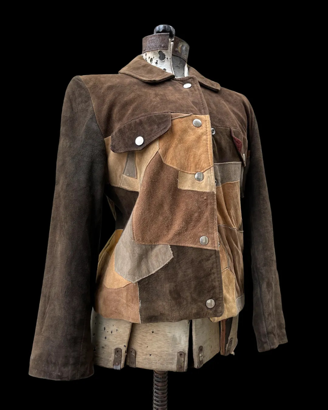 1960s Patchwork Suede Jacket
