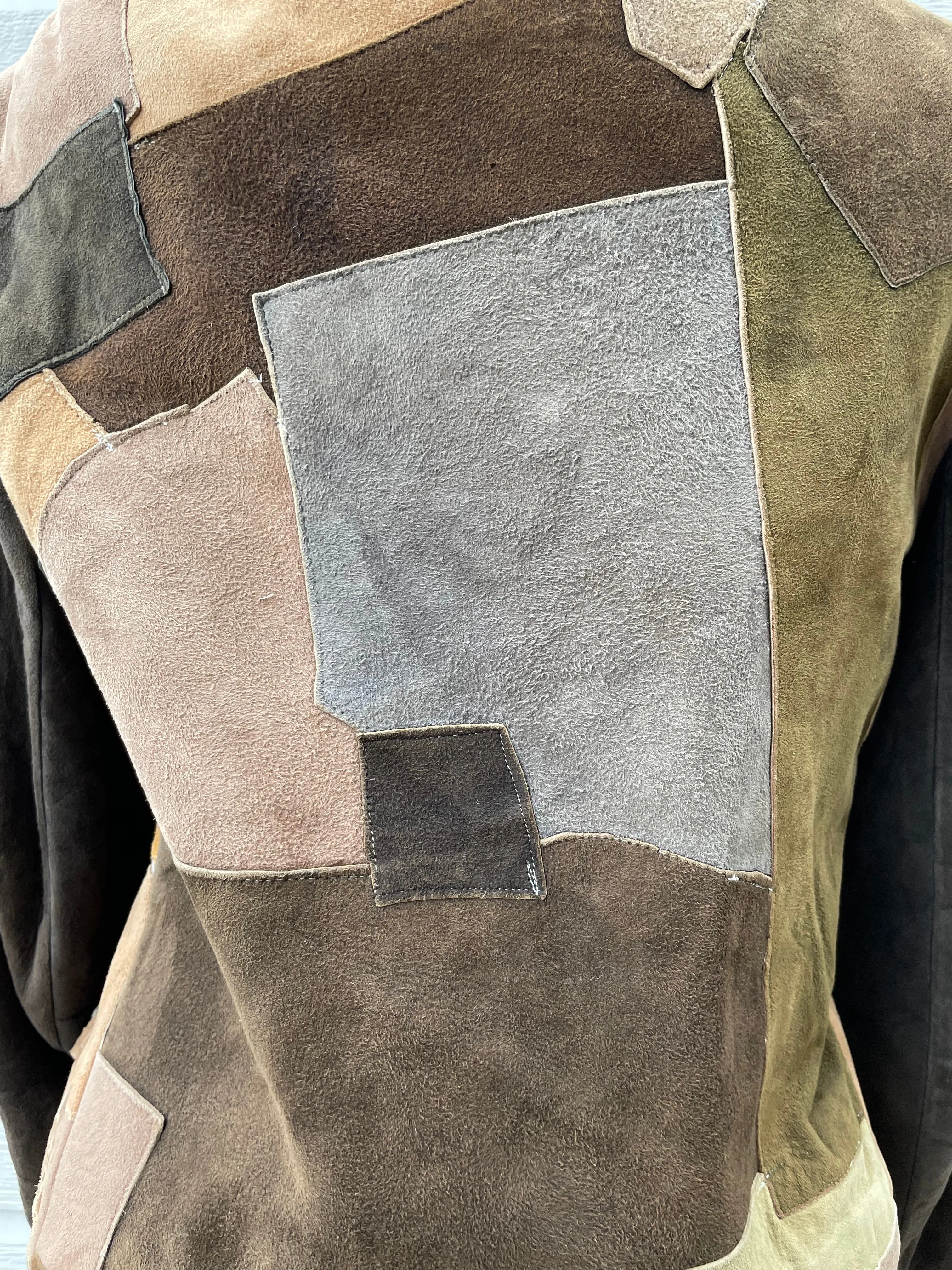 1960s Patchwork Suede Jacket
