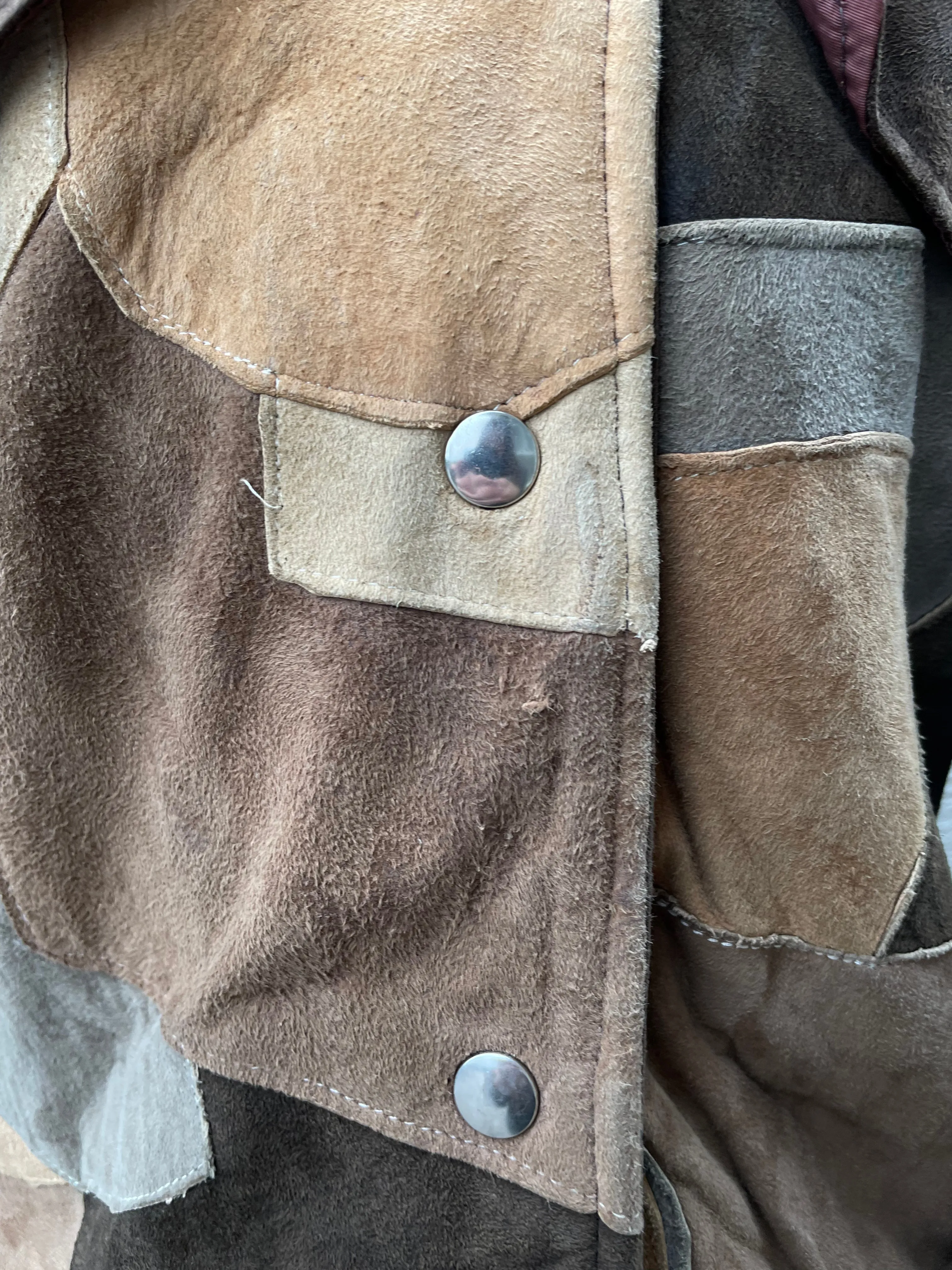 1960s Patchwork Suede Jacket