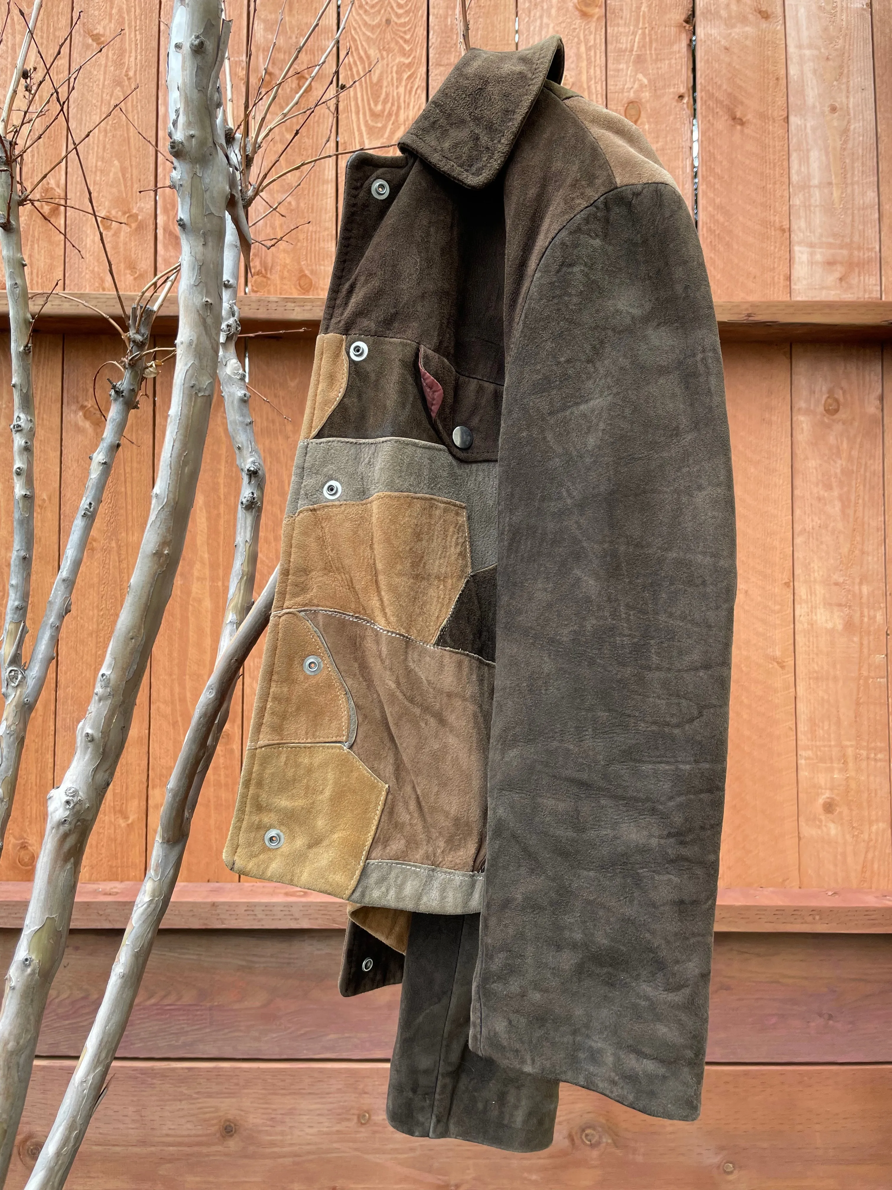 1960s Patchwork Suede Jacket
