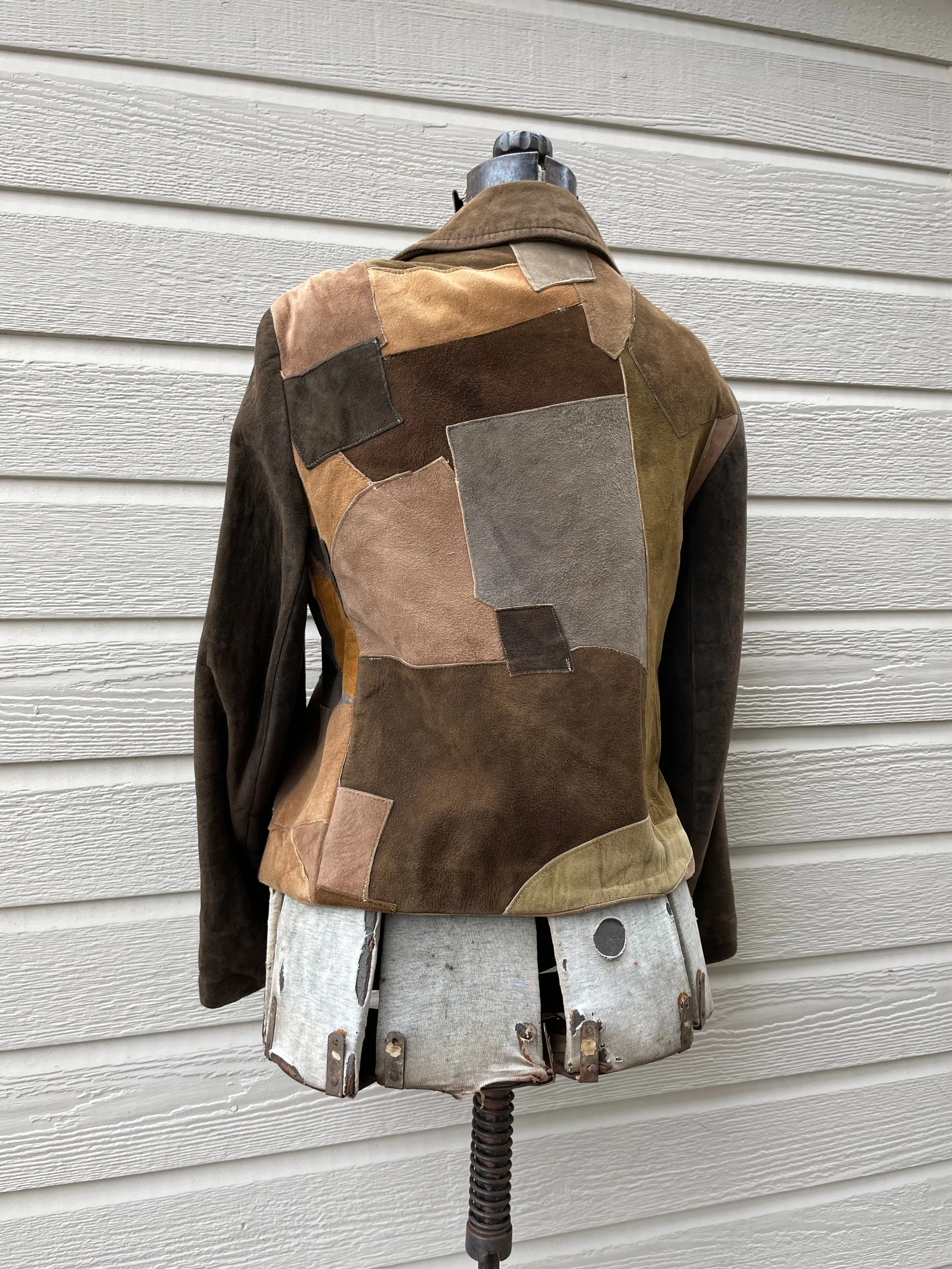 1960s Patchwork Suede Jacket