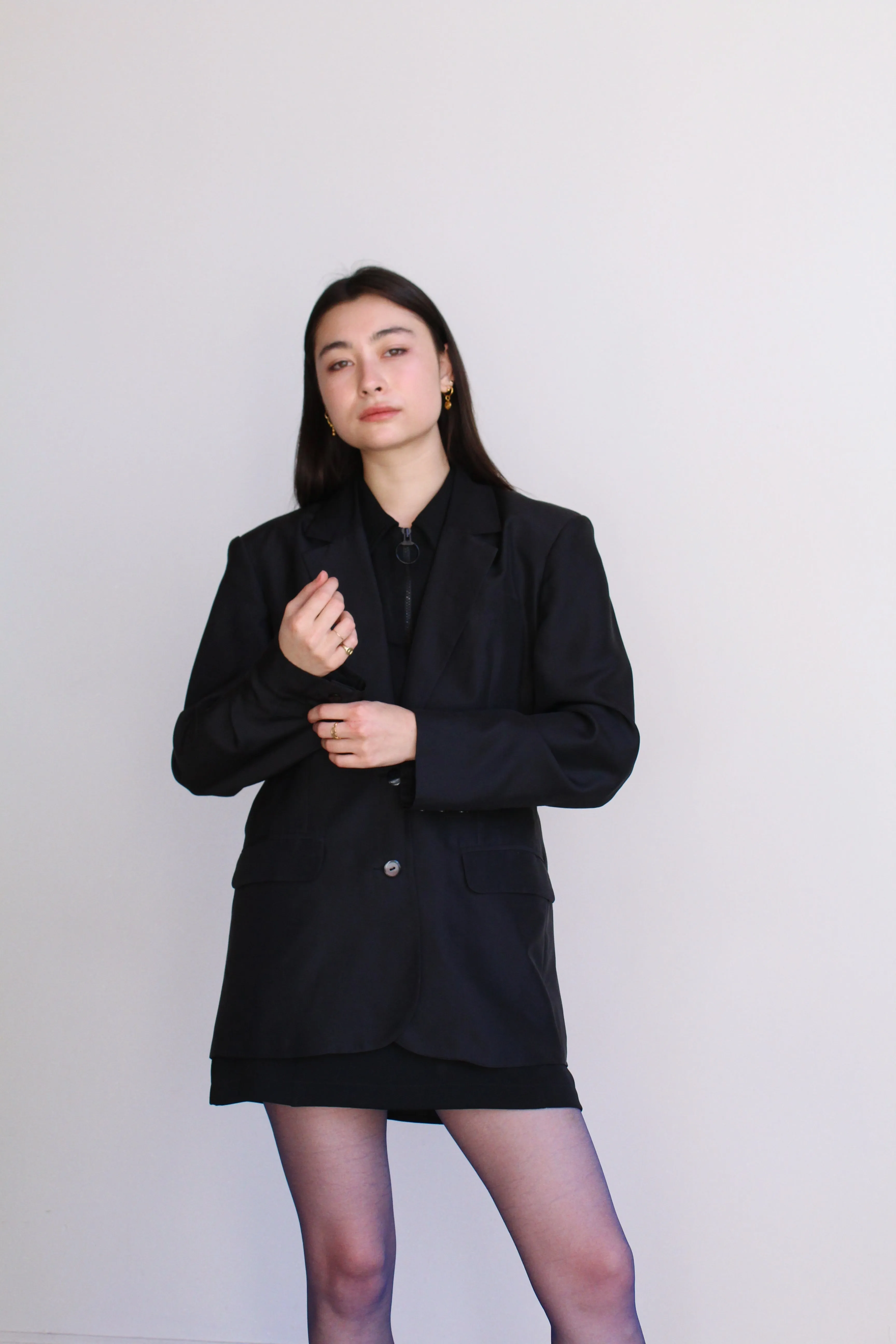 1980s Black Blazer