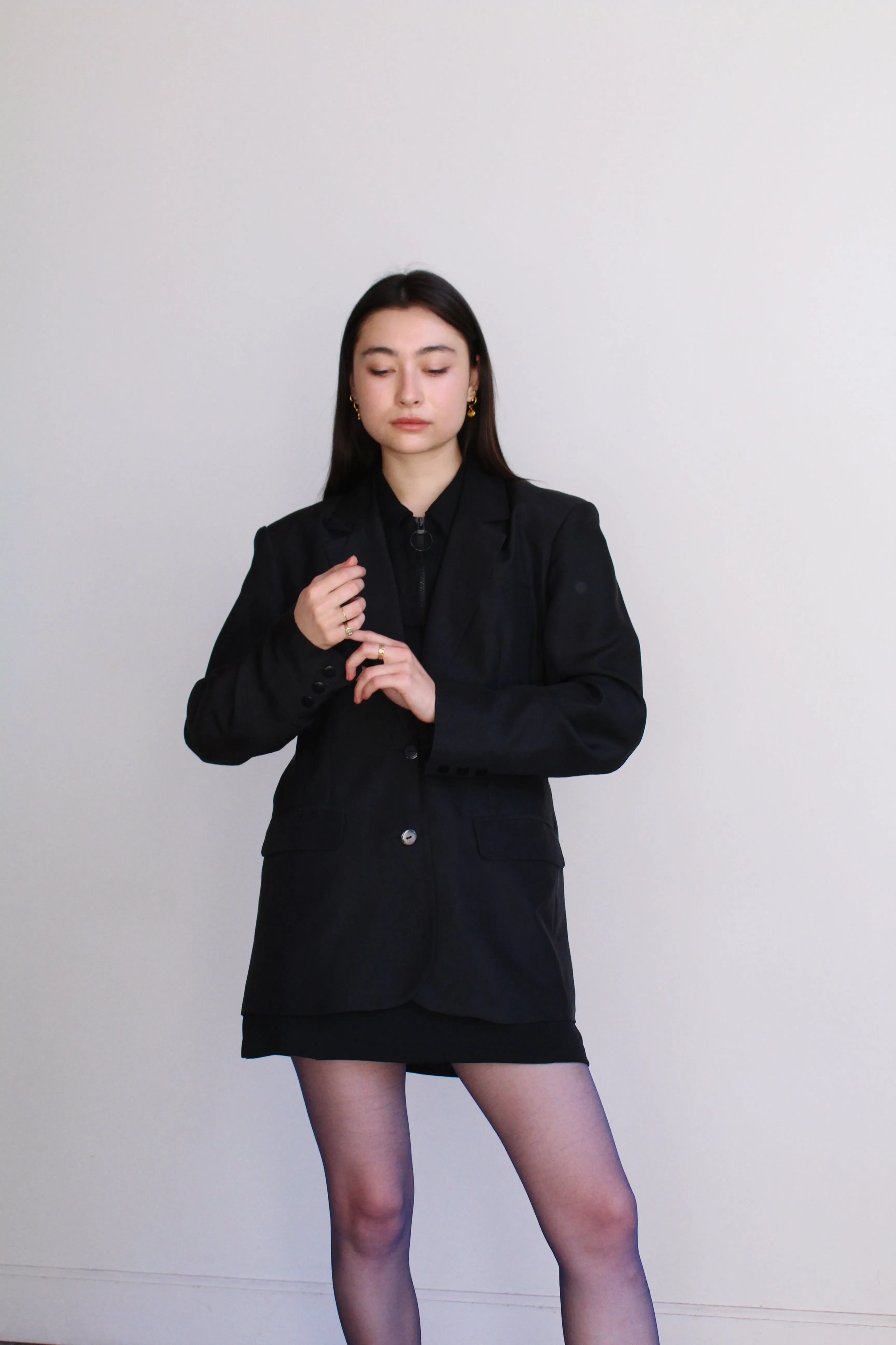1980s Black Blazer