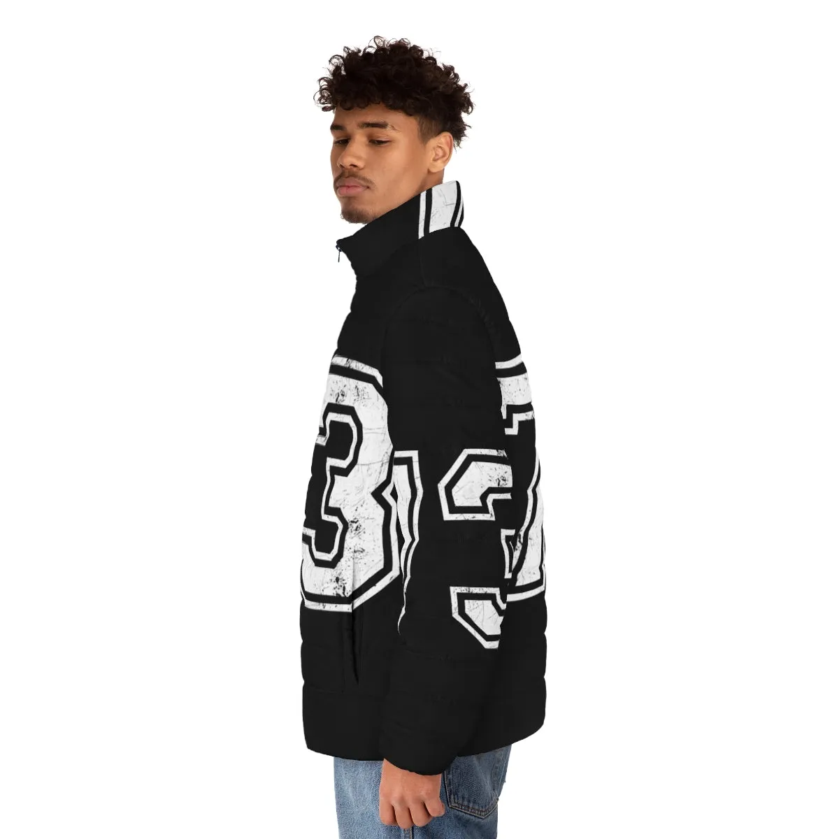 73 Jersey Sports Puffer Jacket - Number 73 Athletic Jacket