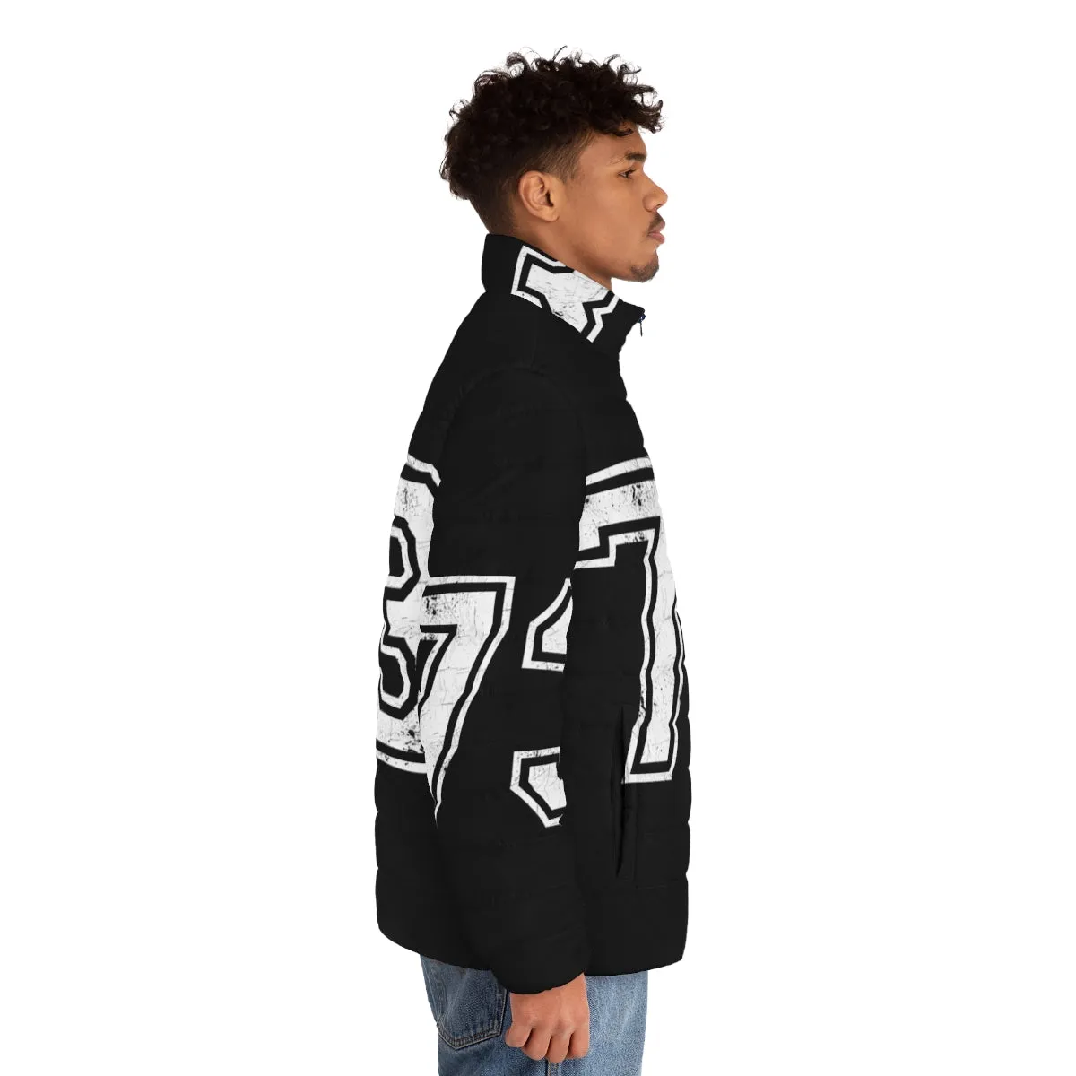 73 Jersey Sports Puffer Jacket - Number 73 Athletic Jacket