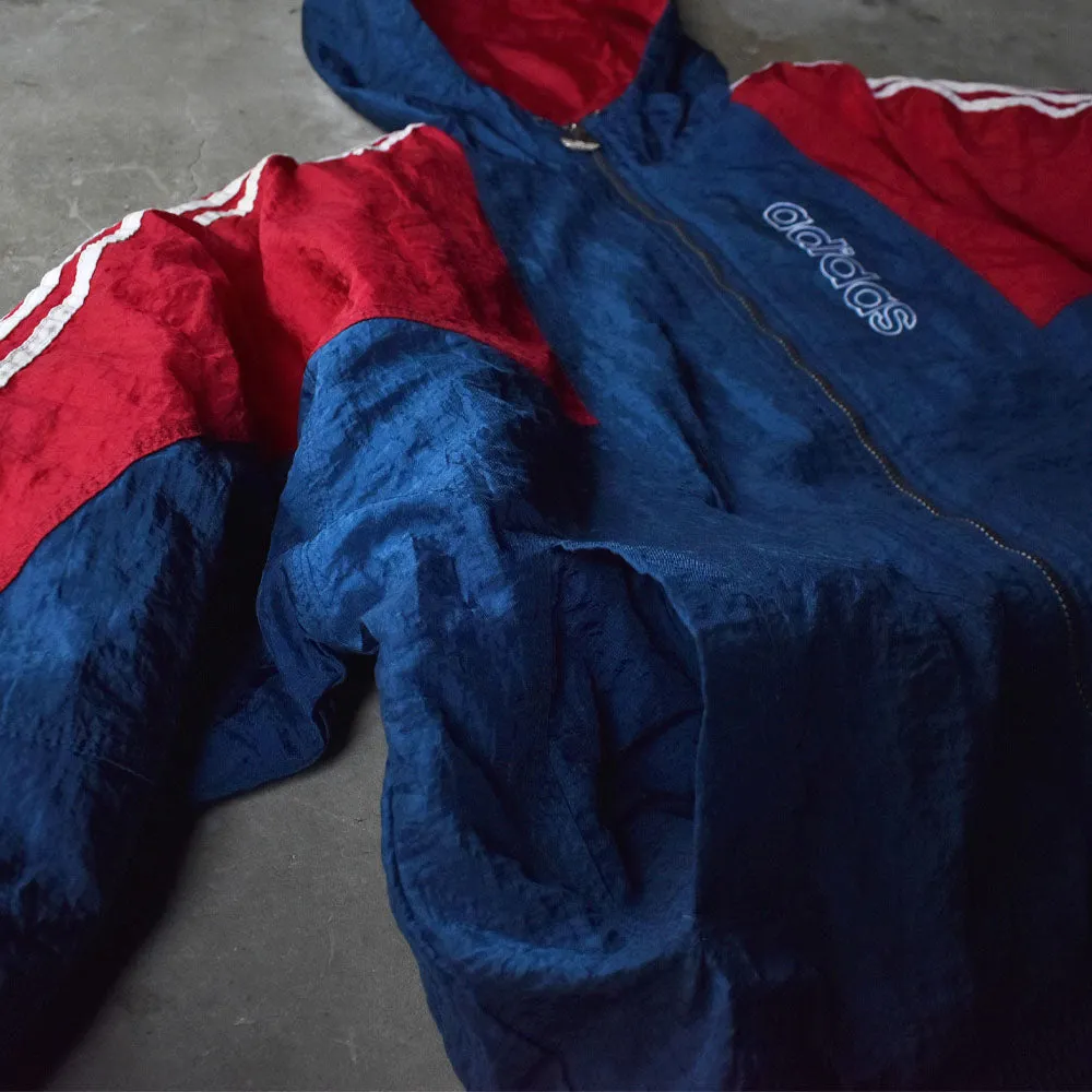 90’s adidas バックトレフォイルロゴ 中綿入り ナイロンジャケット 231120
