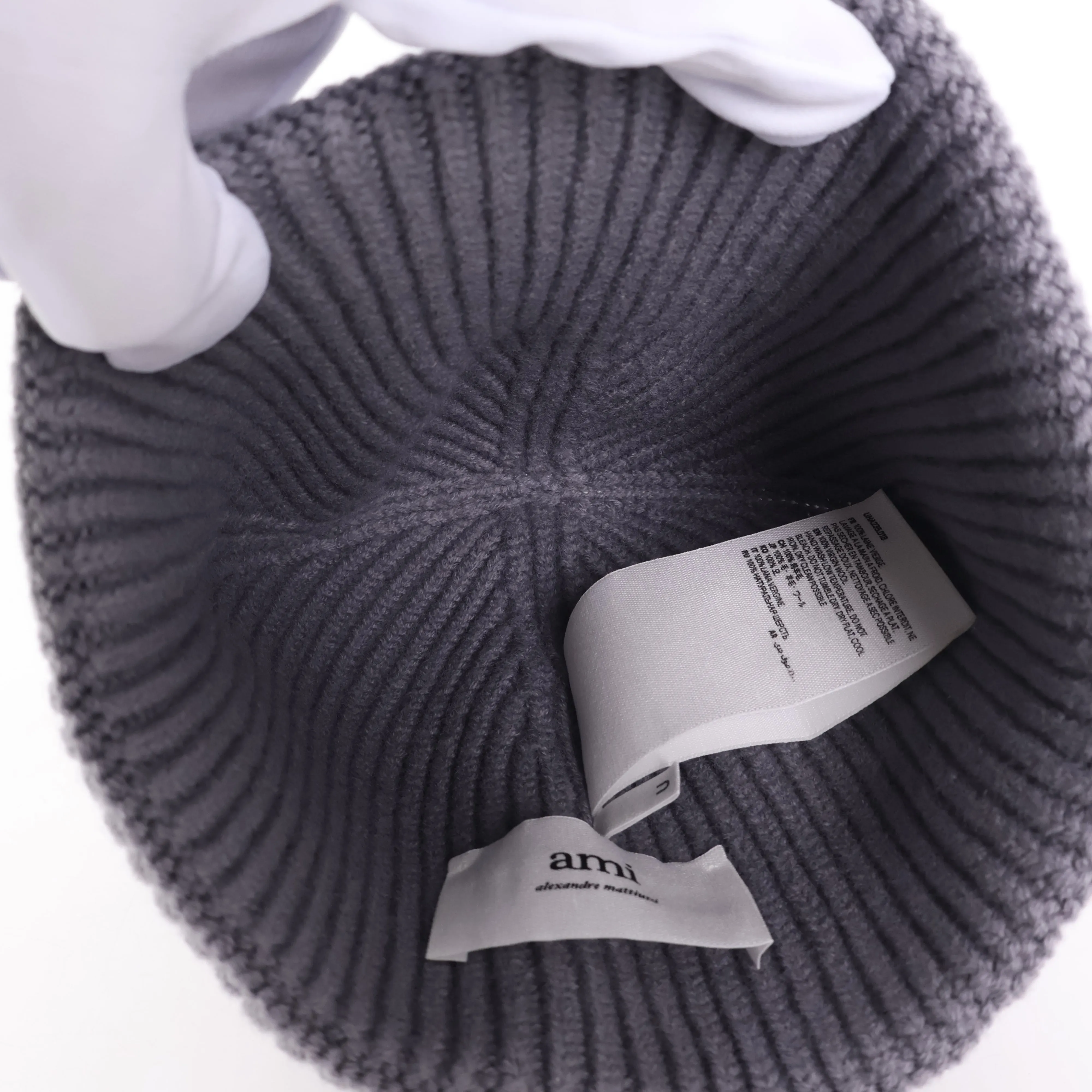 Ami Beanie Wool Grey