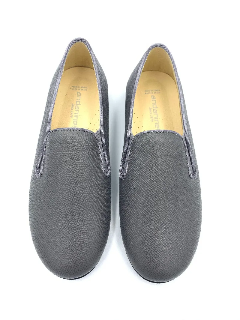 Andanines Grey Smoking Slip On 182447
