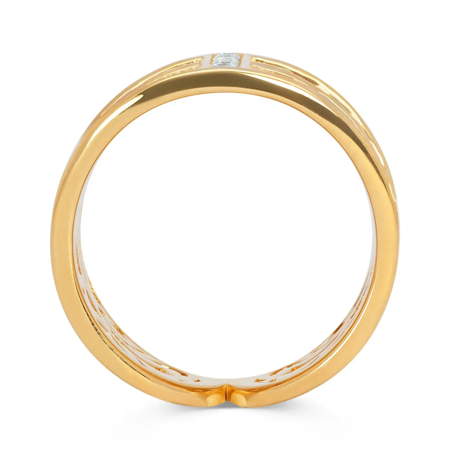 Artisan Filigree Ethical Gold & Diamonds Marquise Jacket Ring