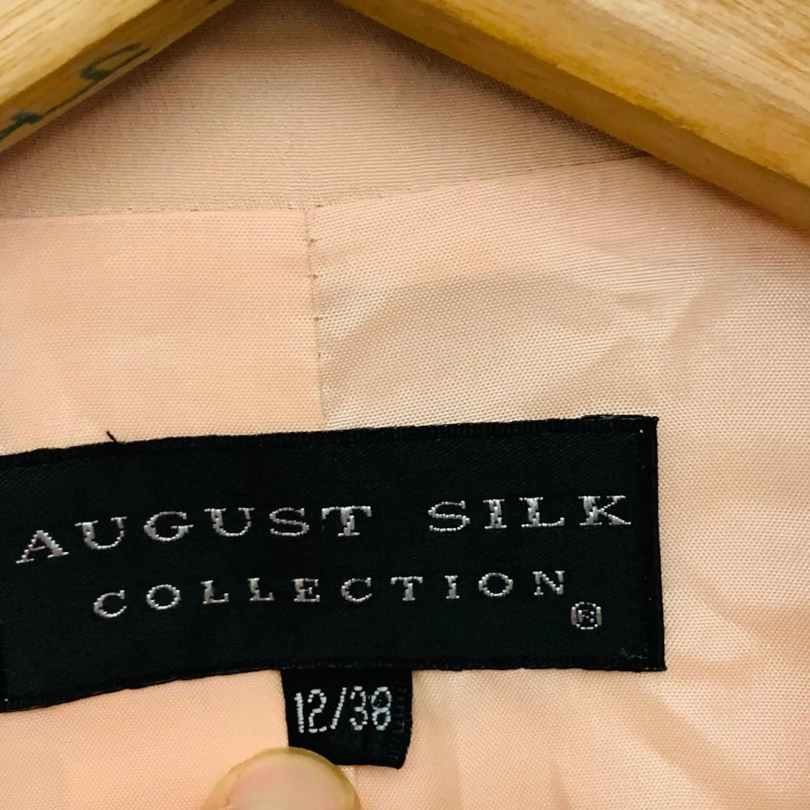 AUGUST SILK COLLECTION Pink Ladies Long Sleeve Collared Overcoat Jacket UK 12