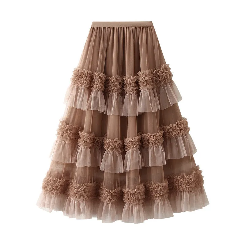 Autumn Winter Tiered Skirt