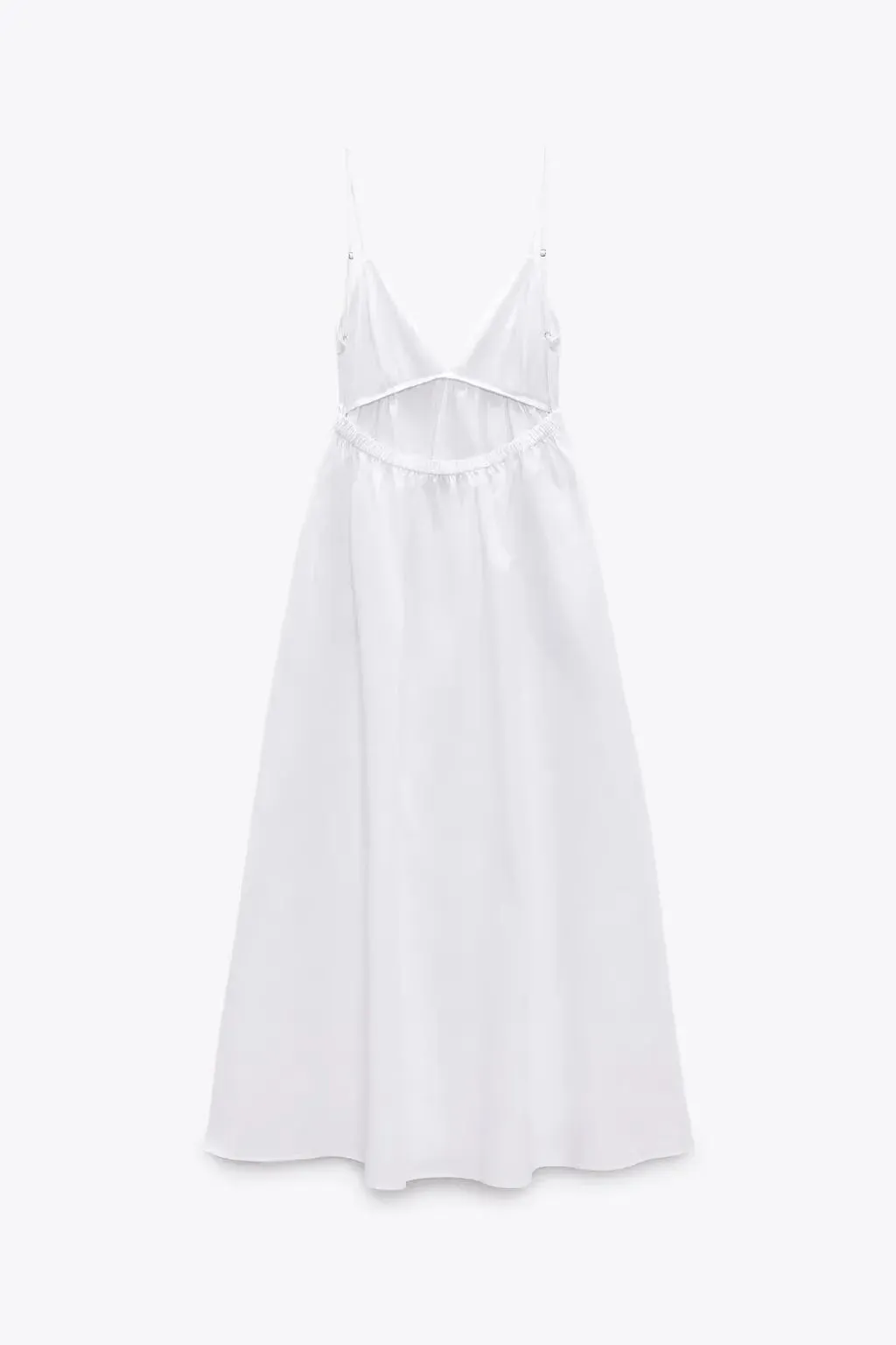 Backless Midi Dress Camisole Chic V-Neck & Easy Fit