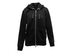 Black Balmain Zip Hoodie Size US S