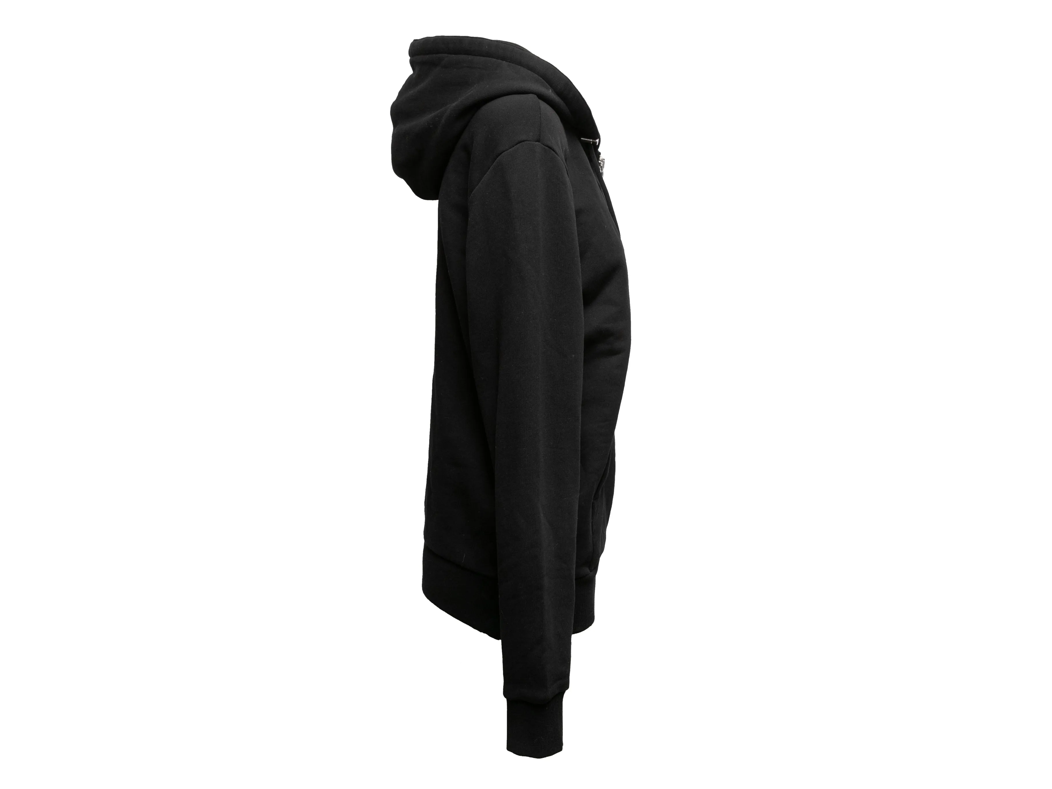 Black Balmain Zip Hoodie Size US S