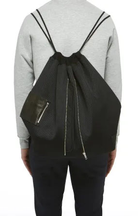 Black Technical Knit Backpack