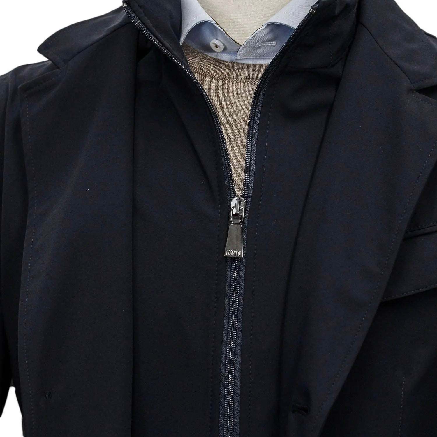 Black Technical Sport Jacket Rain Coat - MANTO