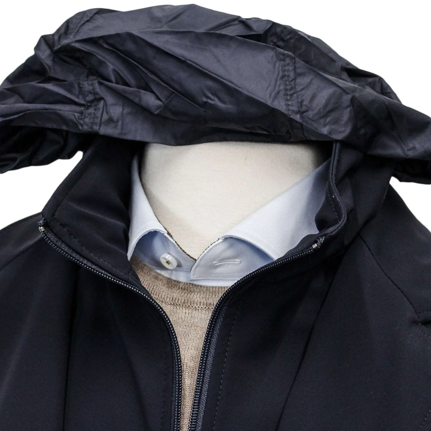 Black Technical Sport Jacket Rain Coat - MANTO