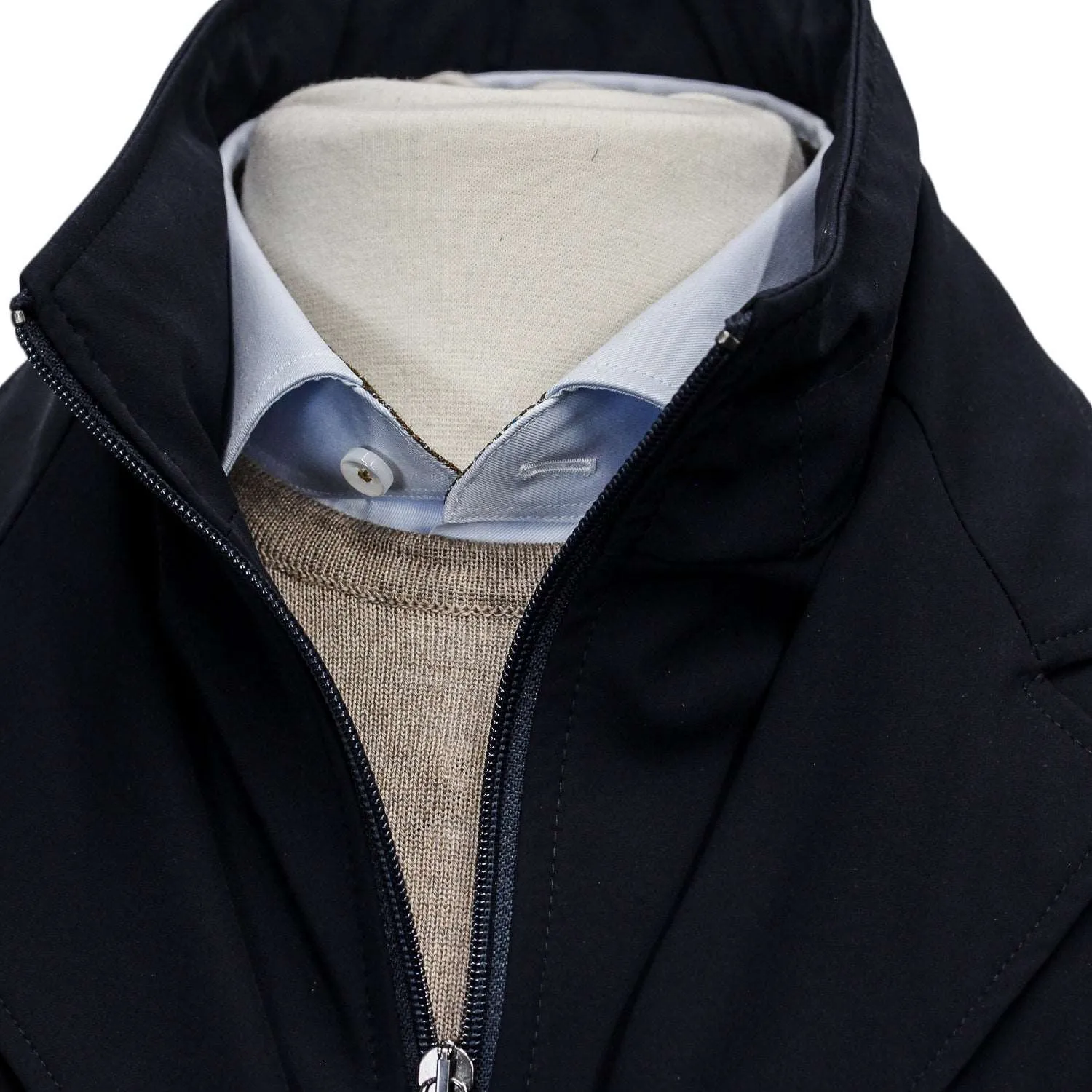 Black Technical Sport Jacket Rain Coat - MANTO