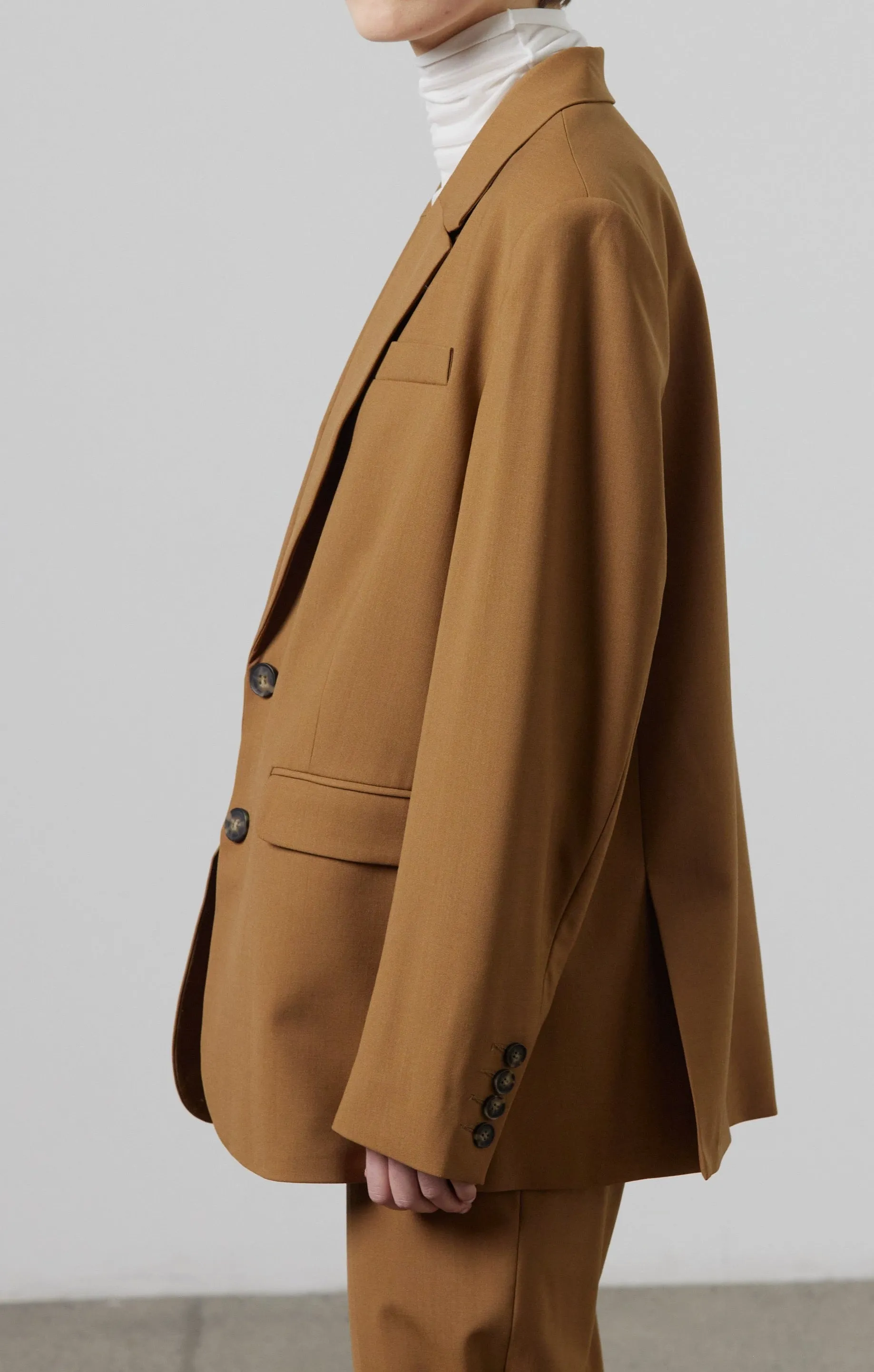 Boston Boyfriend Jacket - Saddle
