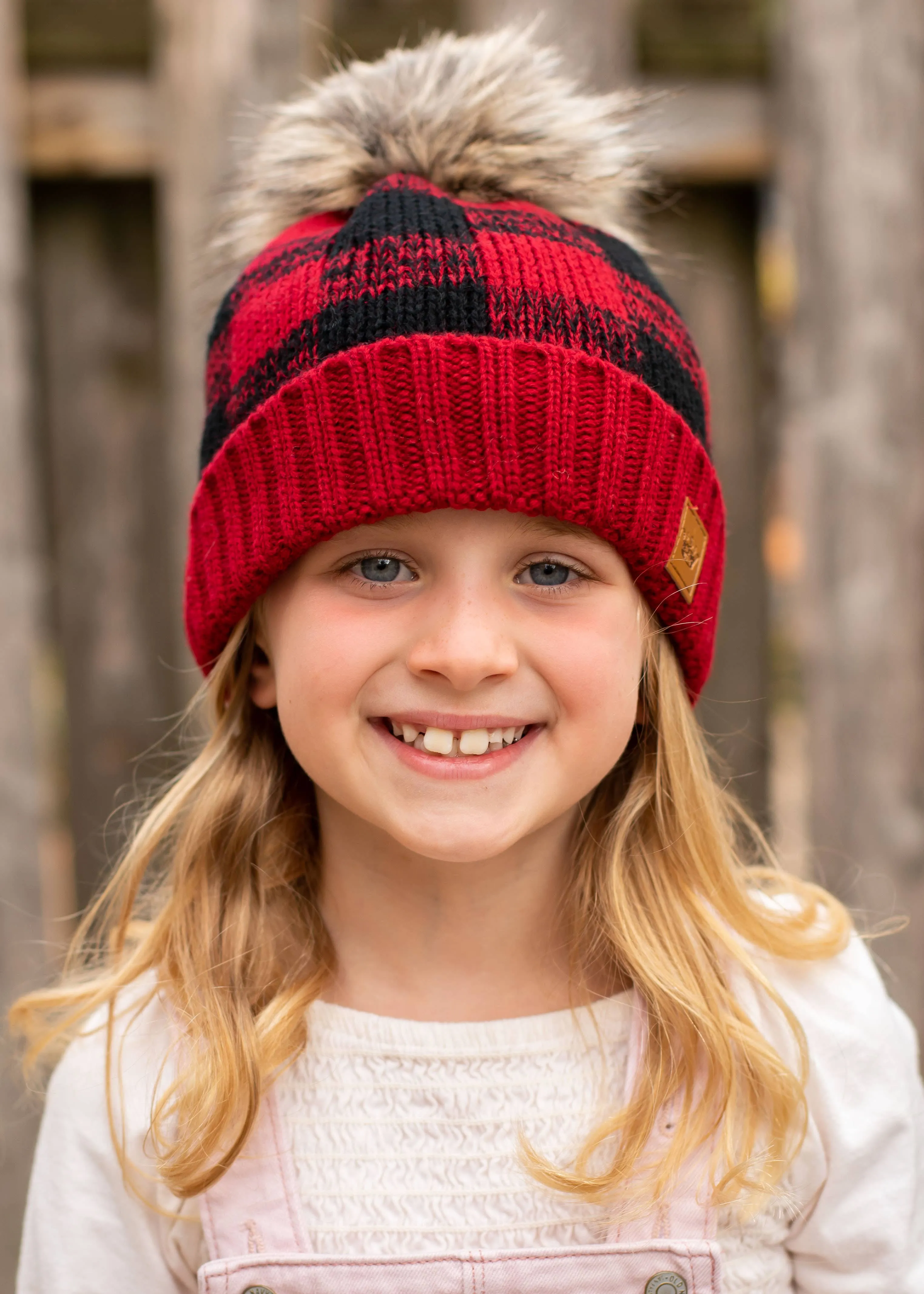 Buffalo Plaid Kids Beanie