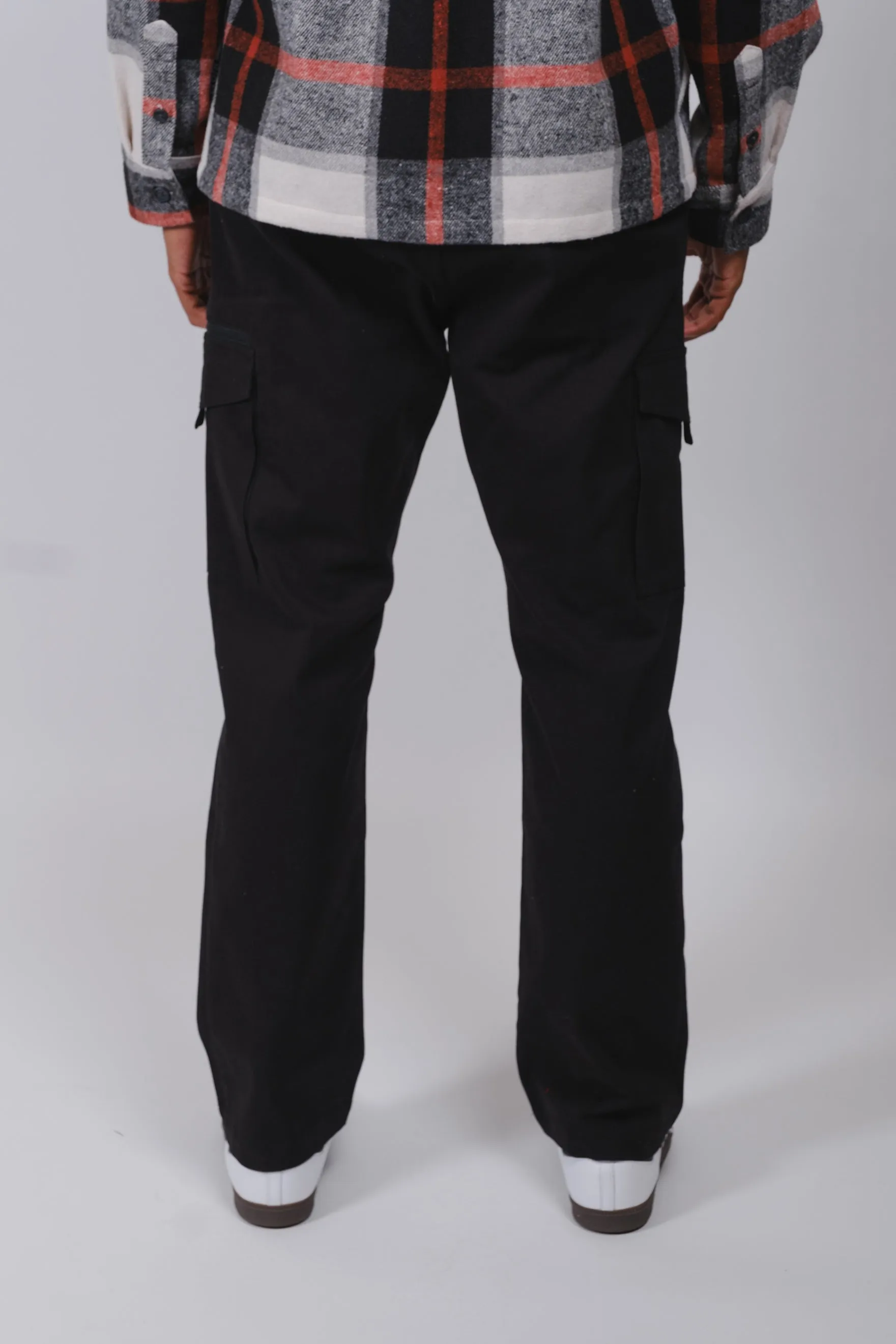 Cargo Pocket Zip Twill Pant