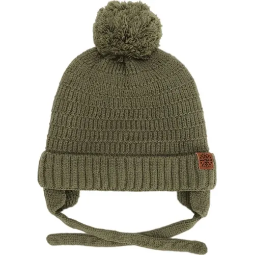 Cashmere-Feel Knit Winter Hat - Olive