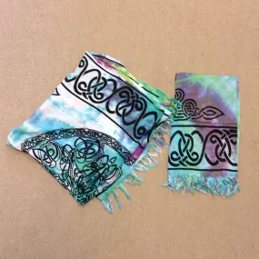 Celtic Mandala Tie Dye Fringe Sarong