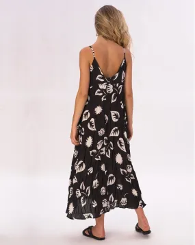 Crinkled Maxi Floral Slip Dress