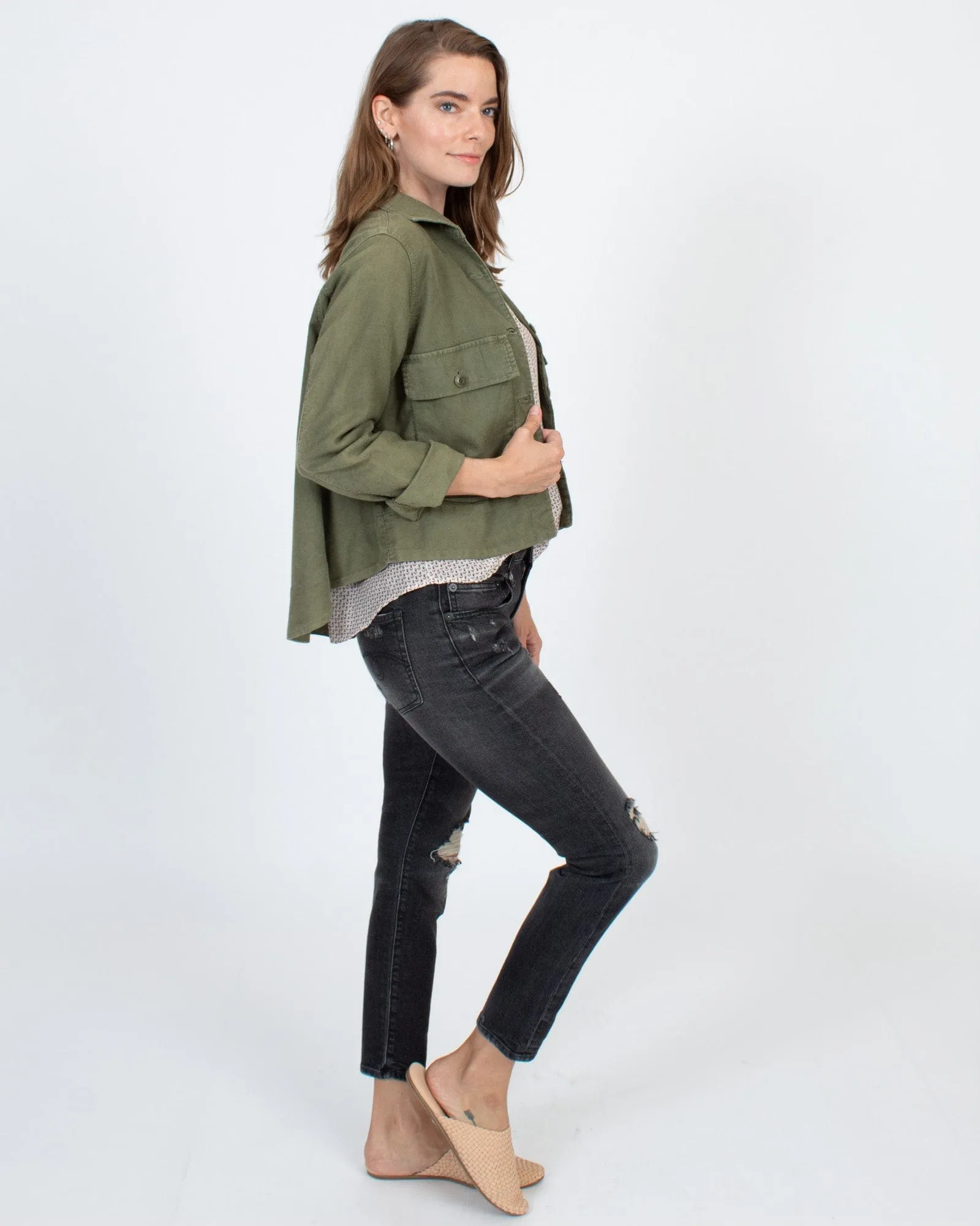 Cropped Cargo Jacket