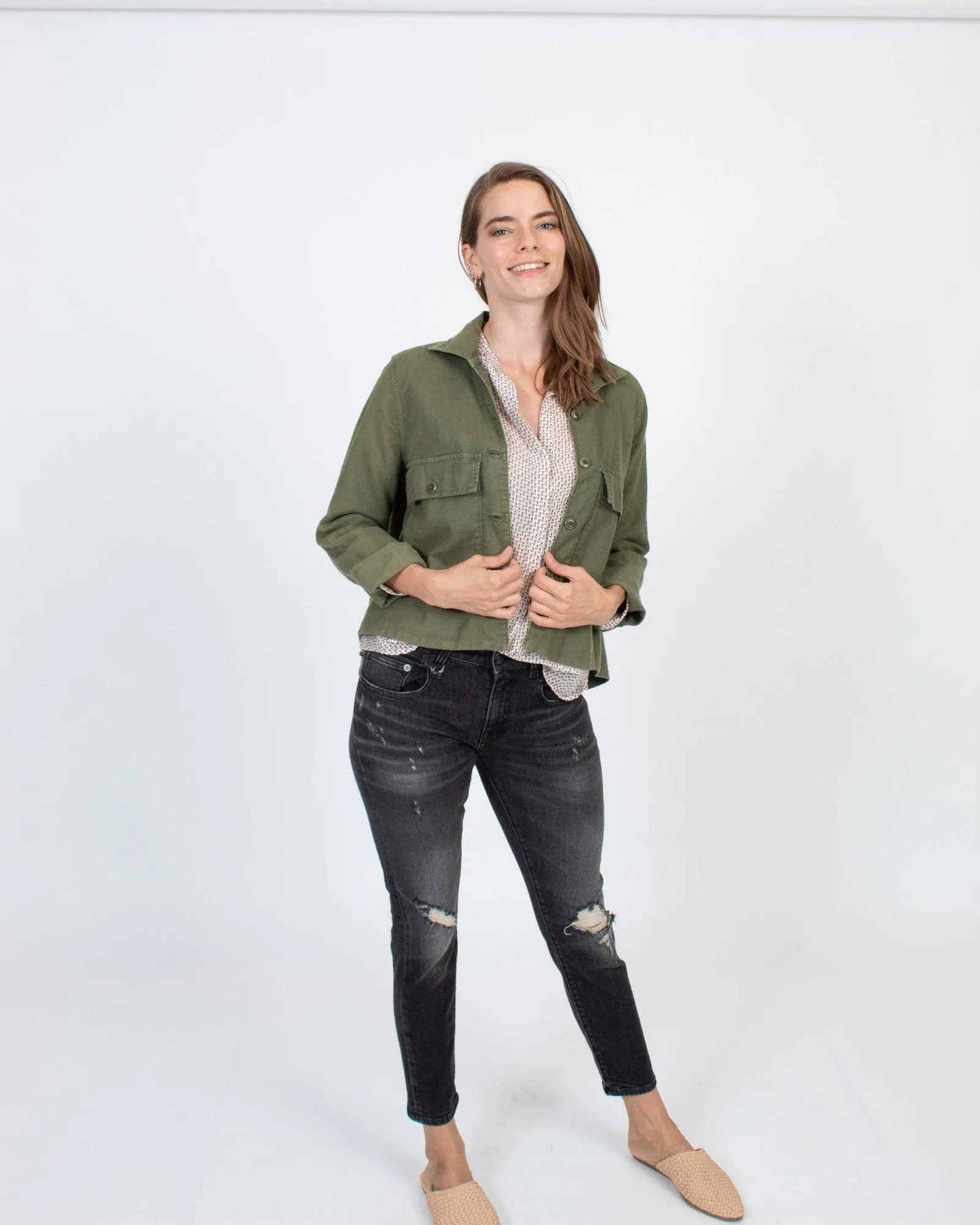 Cropped Cargo Jacket