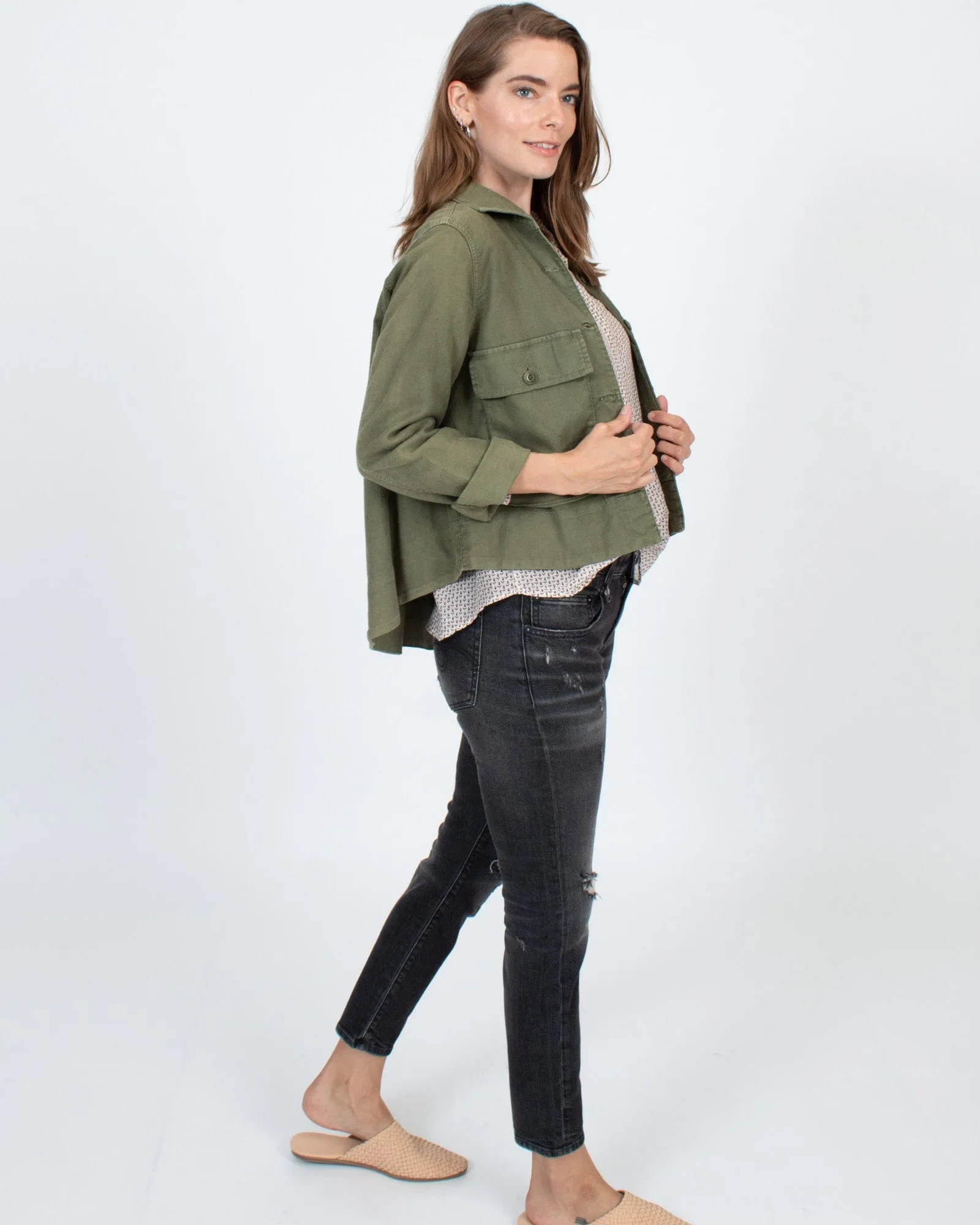 Cropped Cargo Jacket