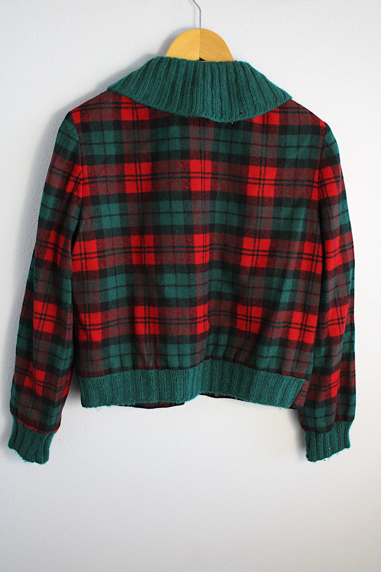 Cropped Plaid Jacket