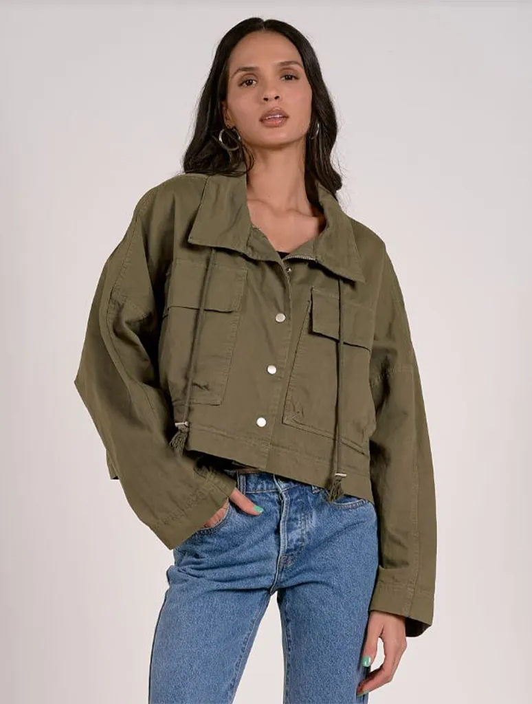 Cropped Trench Jacket