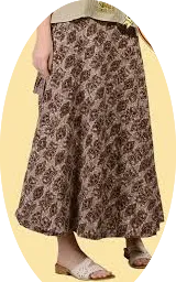 Dance Printed Cotton Wrap Skirt