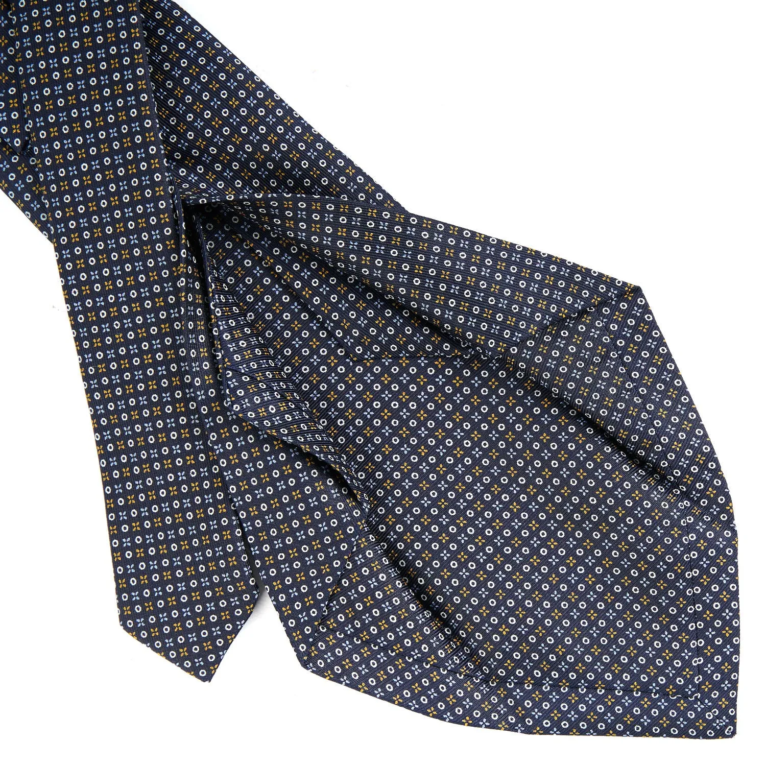 DARK BLUE 5 FOLD SARTORIAL SILK TIE