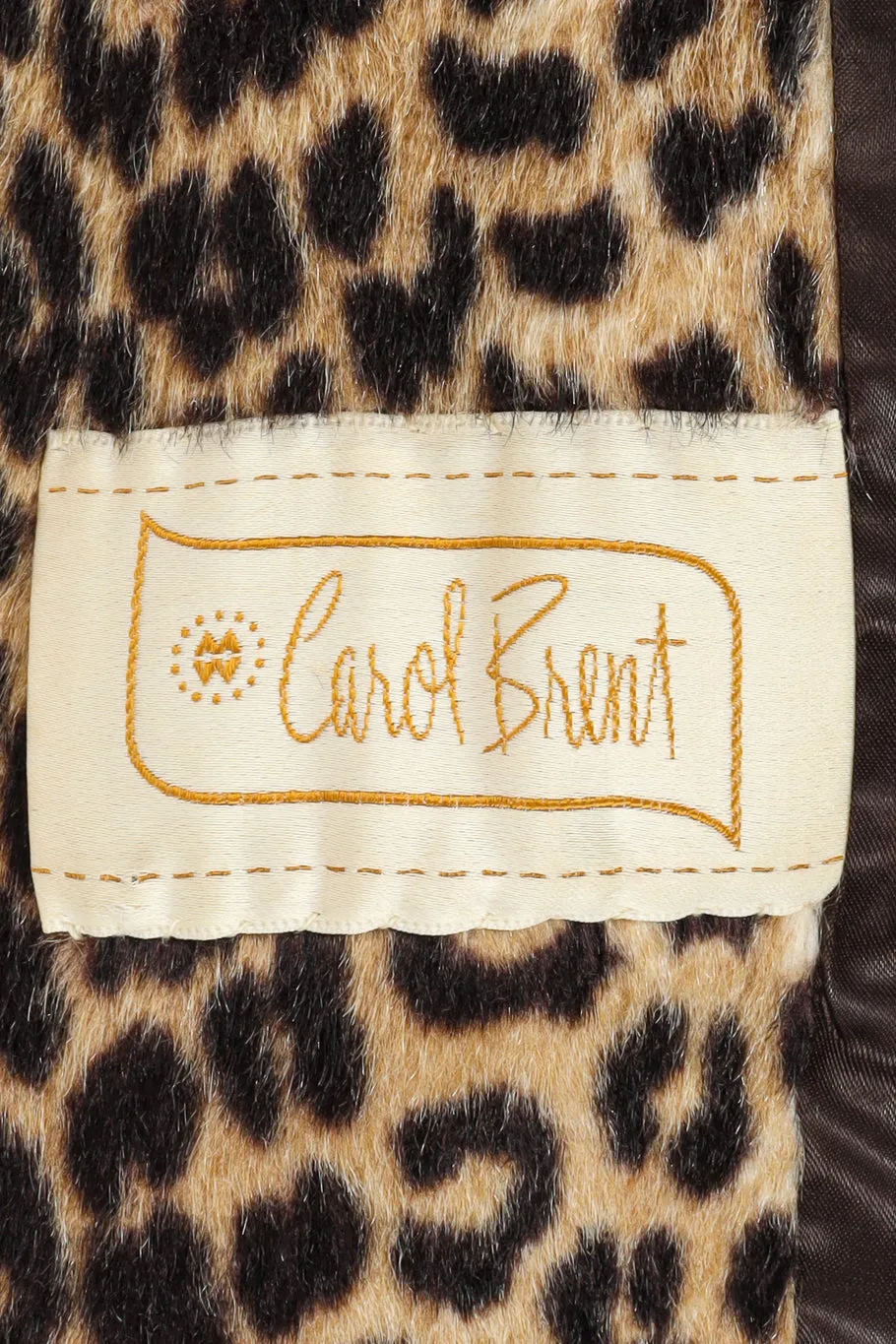 Double Breasted Leopard Faux Fur Coat