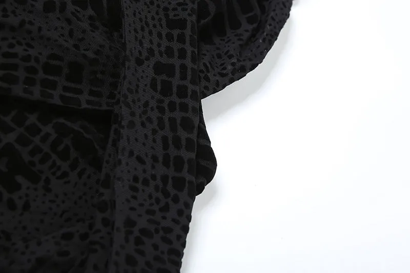 Elegant Sexy Backless Lace up Scarf Collar Dress
