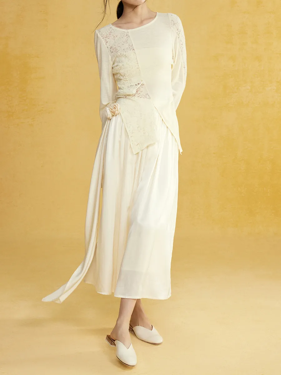 Floral Decorative Gather Skirt
