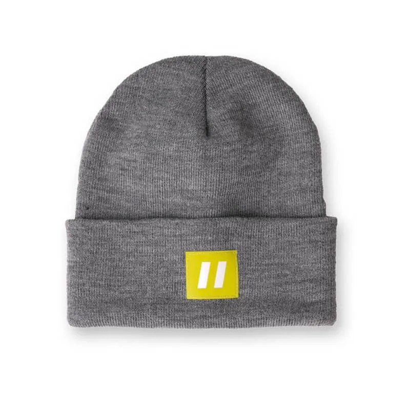 Forcefield Toque with Reflective Patch- Hi-vis yellow , Grey