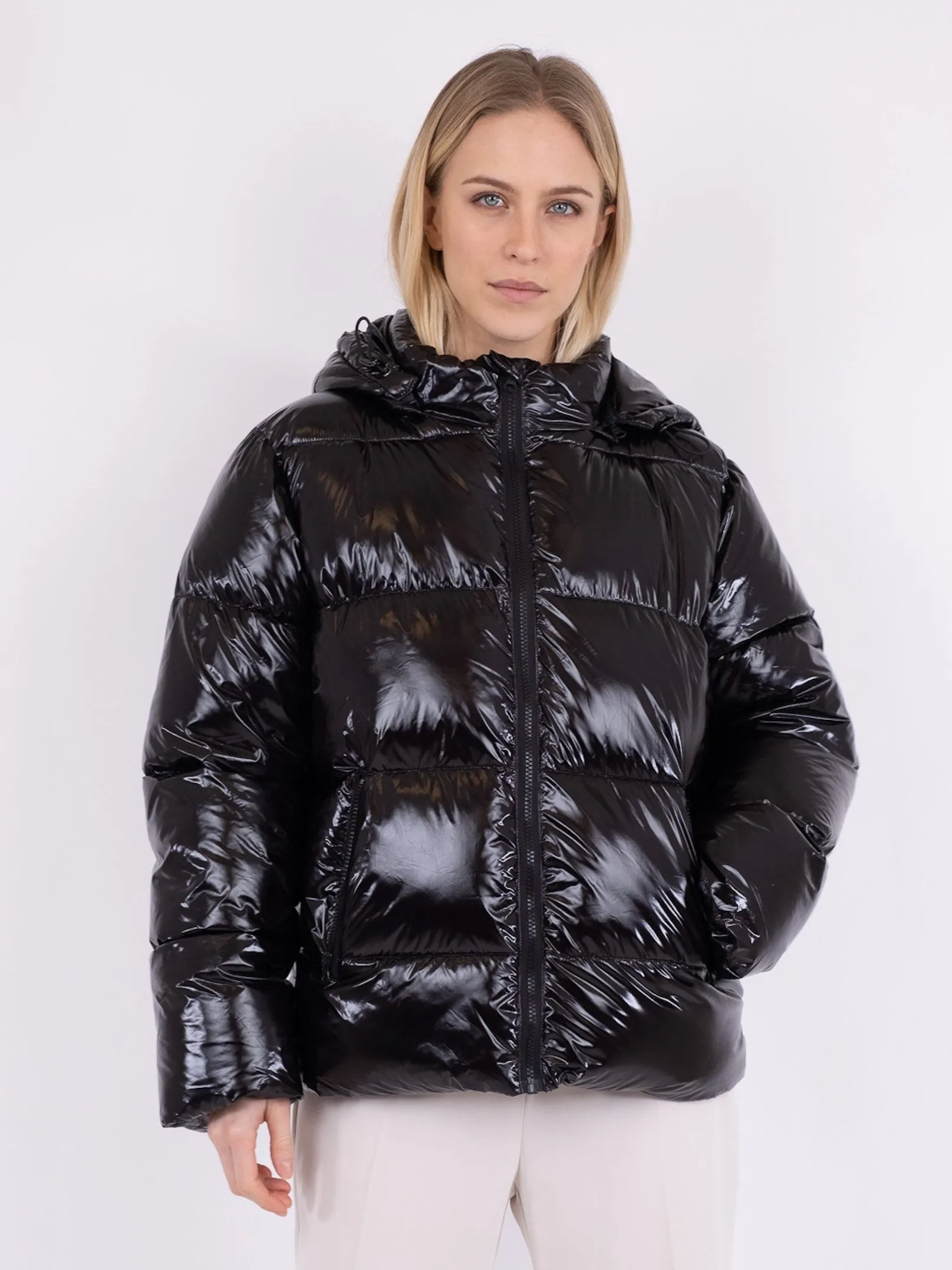 Fox Shine Puffer Jacket - Black