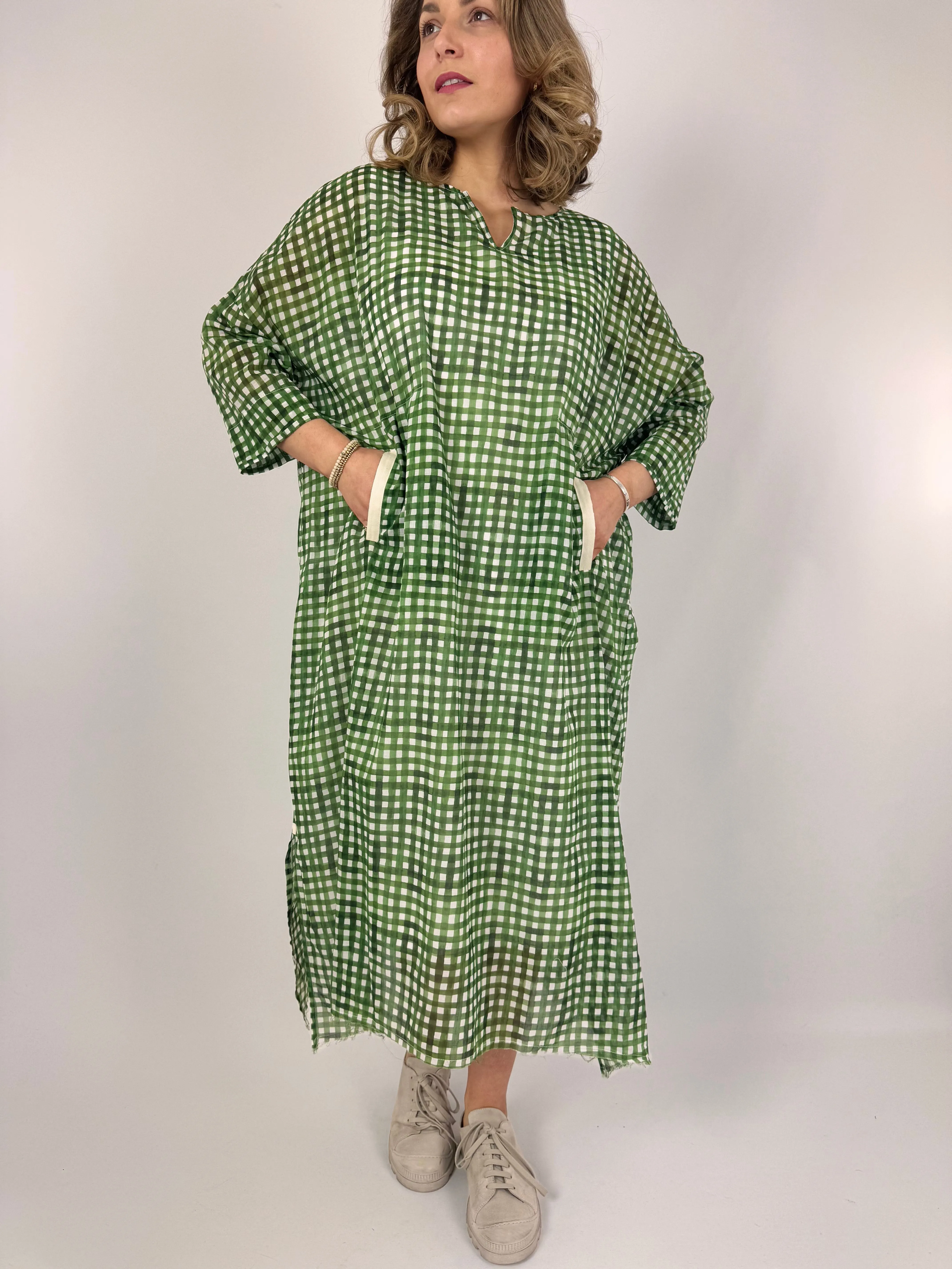 Hannoh Wessel Detta Dress Green Check