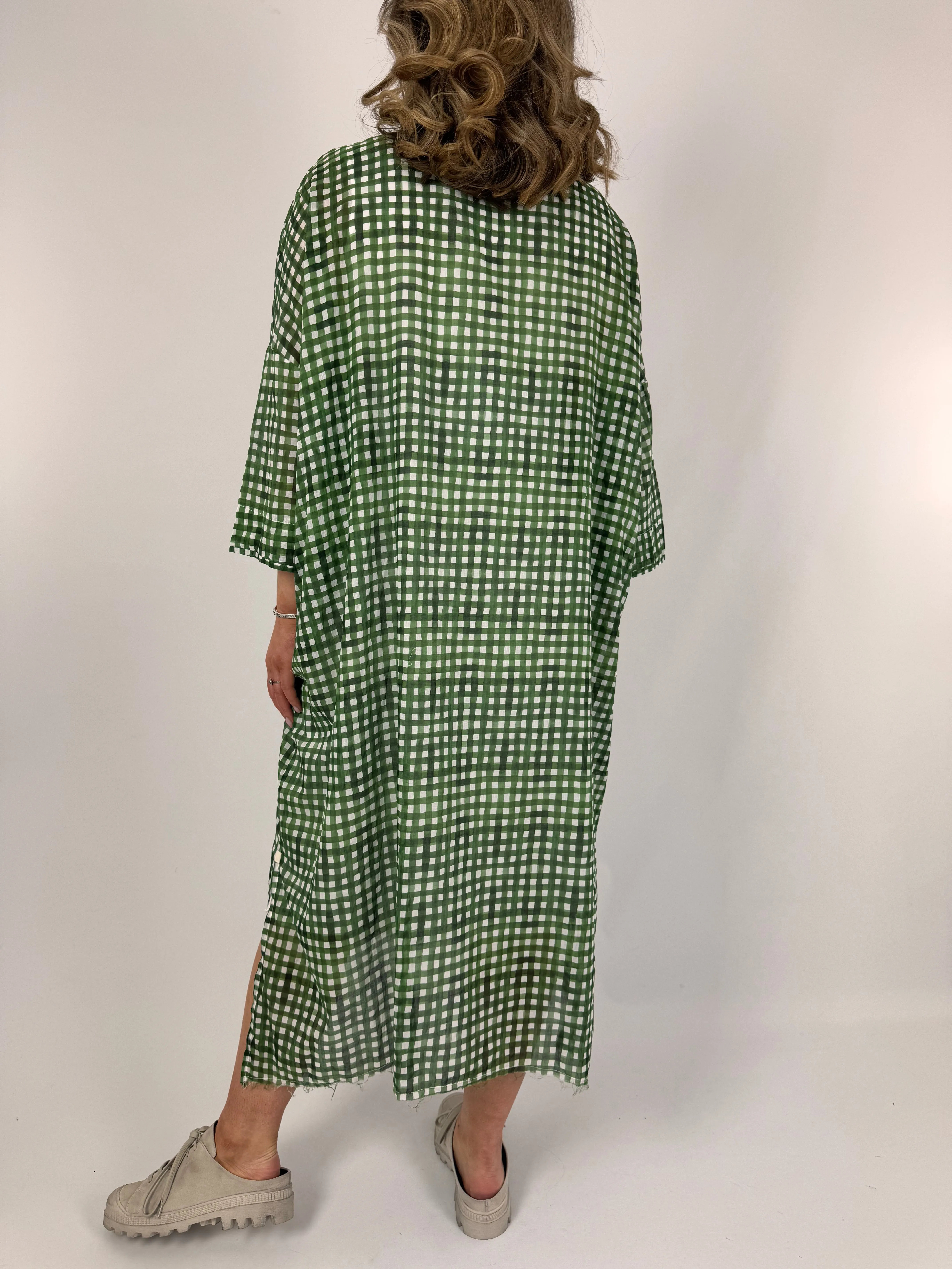 Hannoh Wessel Detta Dress Green Check
