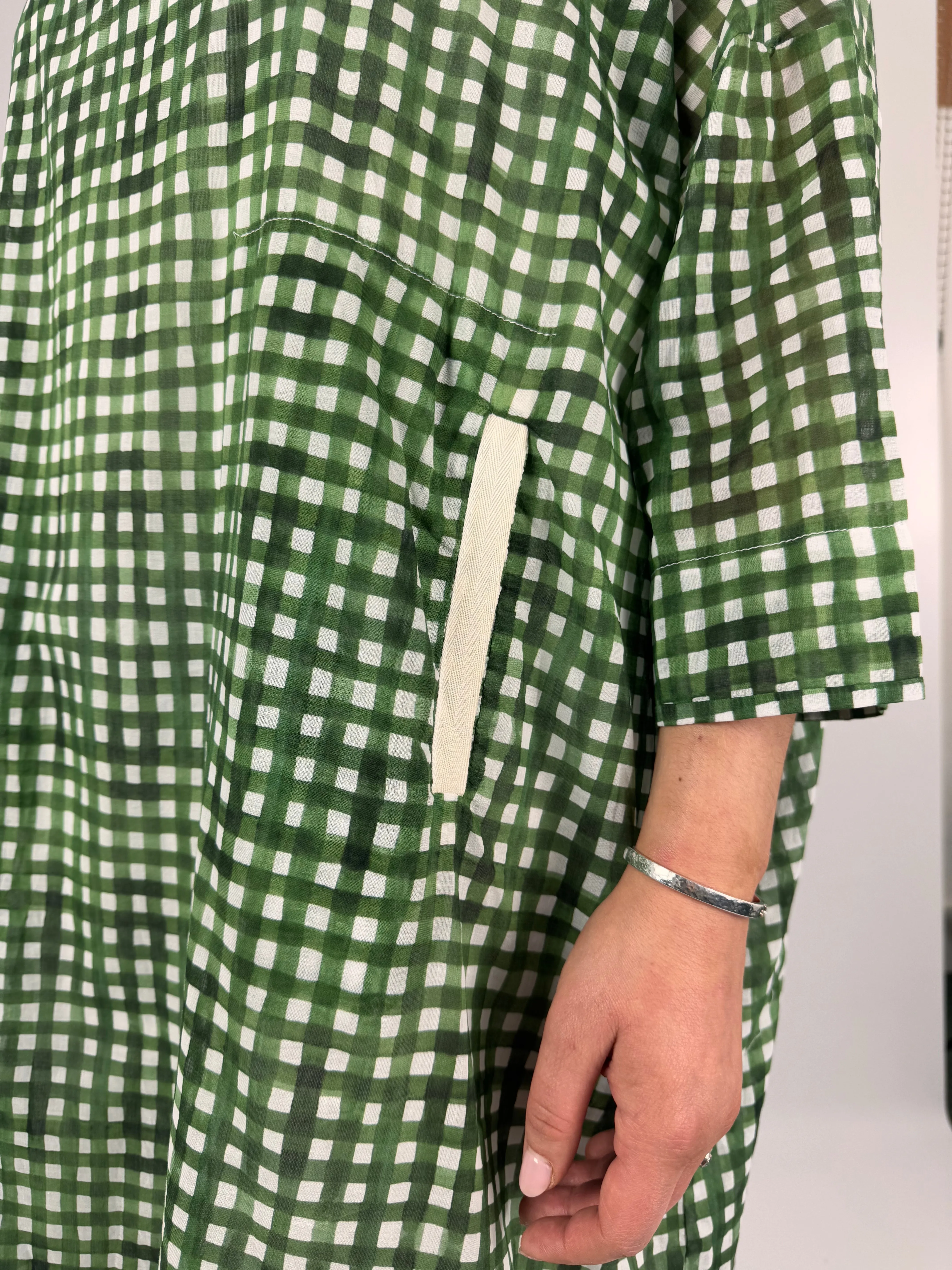 Hannoh Wessel Detta Dress Green Check