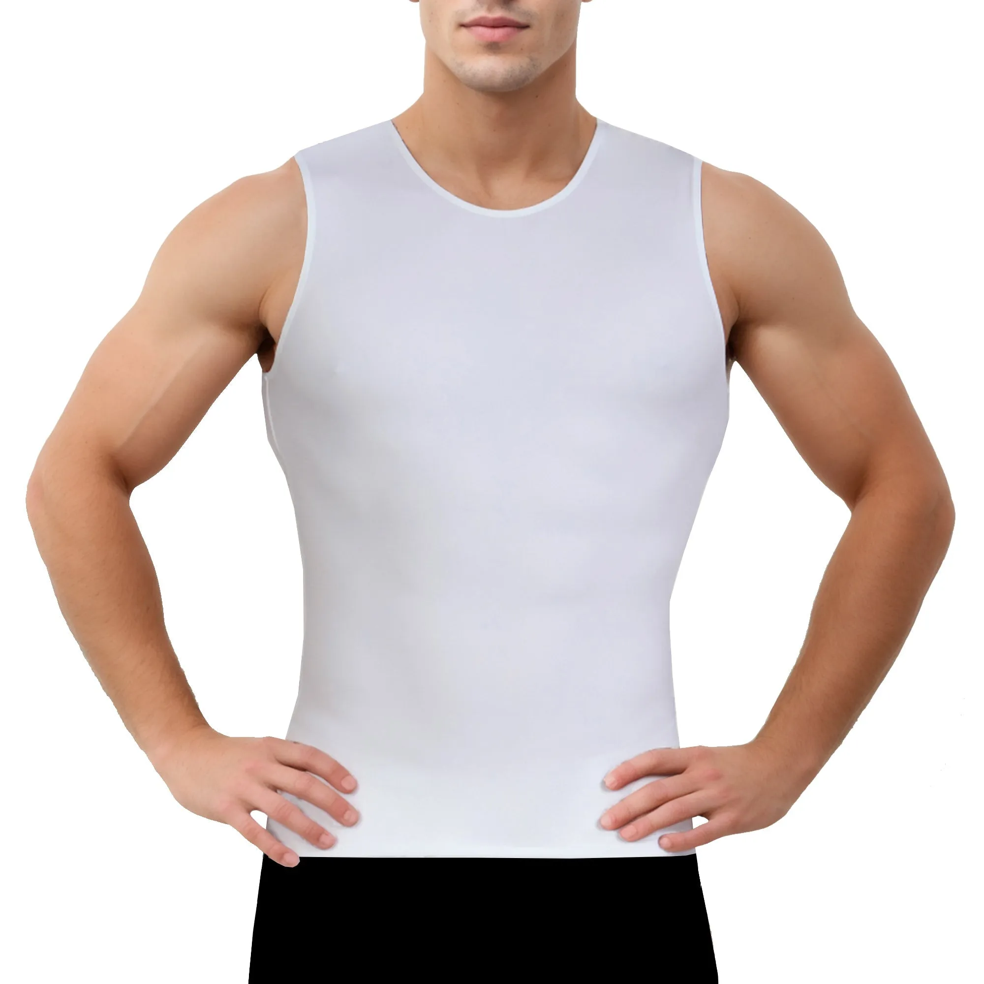 Insta Slim Compression Sleeveless Crew Neck Tank TS00N1 by InstantFigure - InstaSlim - InstantRecoveryMD