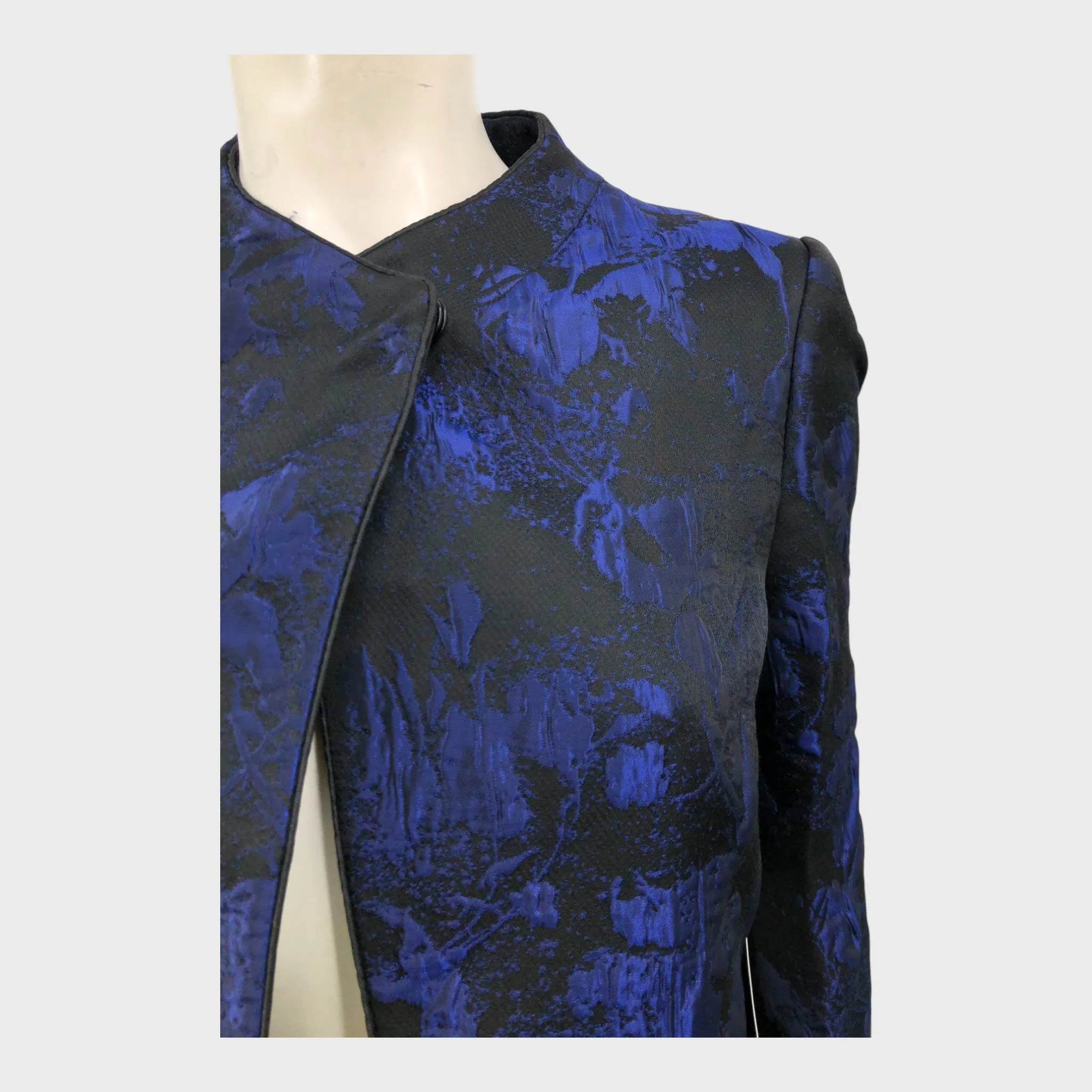 Jacques Vert Black/Purple Cropped Jacket