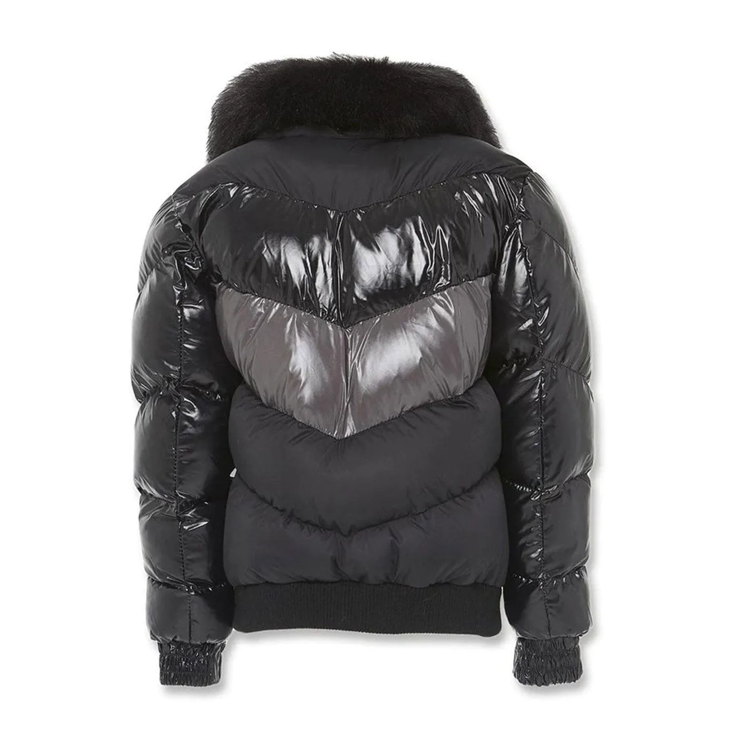 Jordan Craig Color Blocked Boys Puffer Jacket Triple Black