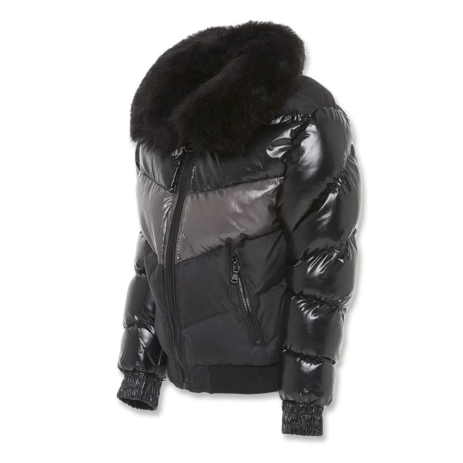 Jordan Craig Color Blocked Boys Puffer Jacket Triple Black