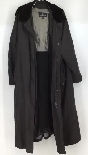 London Fog Women's Gray Hooded Long Overcoat - Size 22W